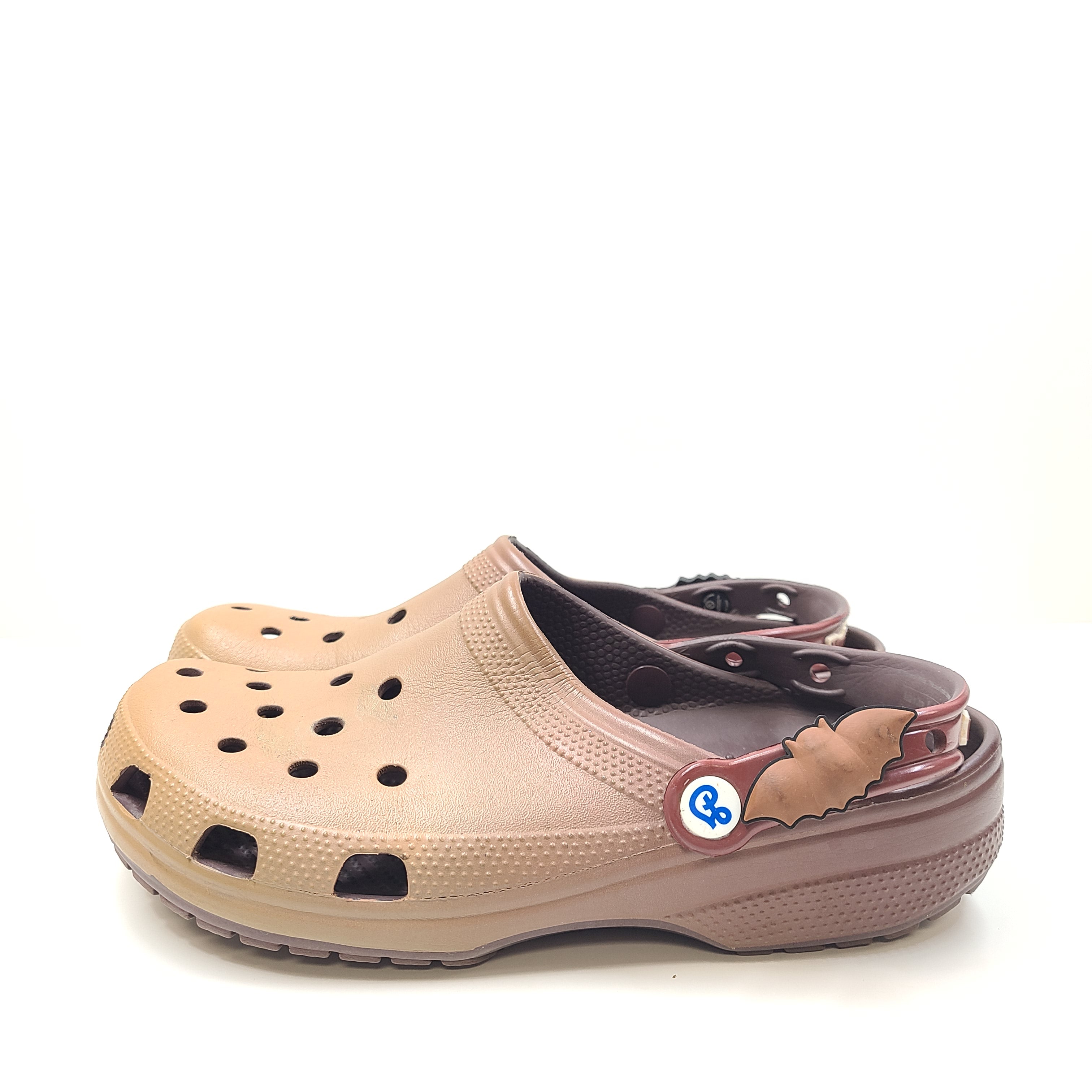 Brown Crocs Monster Cereals limited-edition clog with branded strap and upper charm.