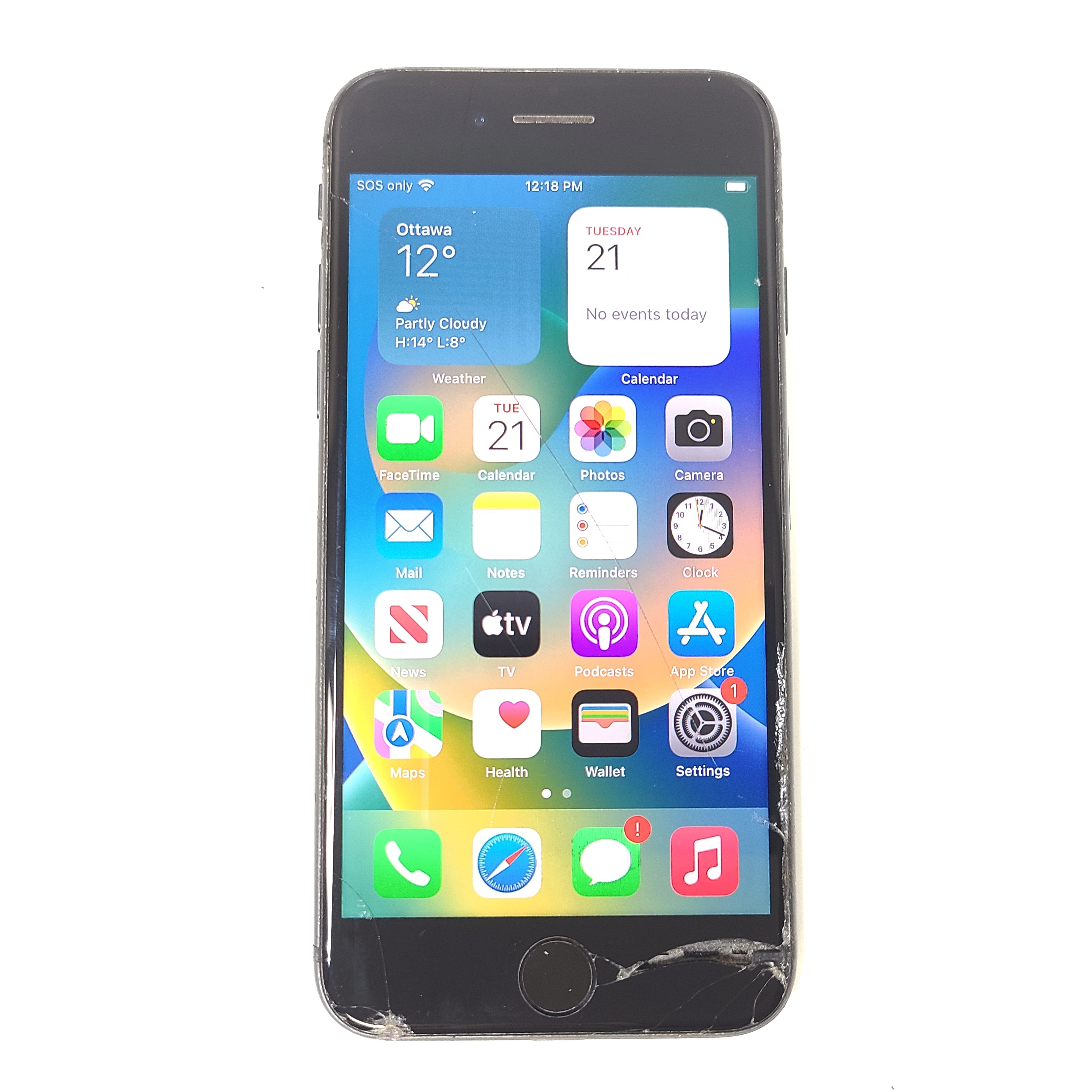 Apple iPhone 8 - 64GB - Space Gray Locked to AT&T A1905 (GSM) READ ScreenV2