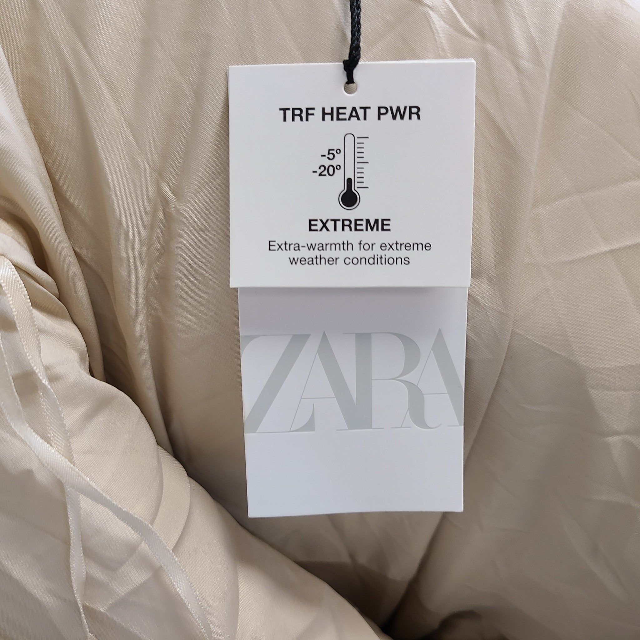 Zara Women's Short Cropped Fleece Jacket Faux Sherpa Ecru Beige Sz S NWT