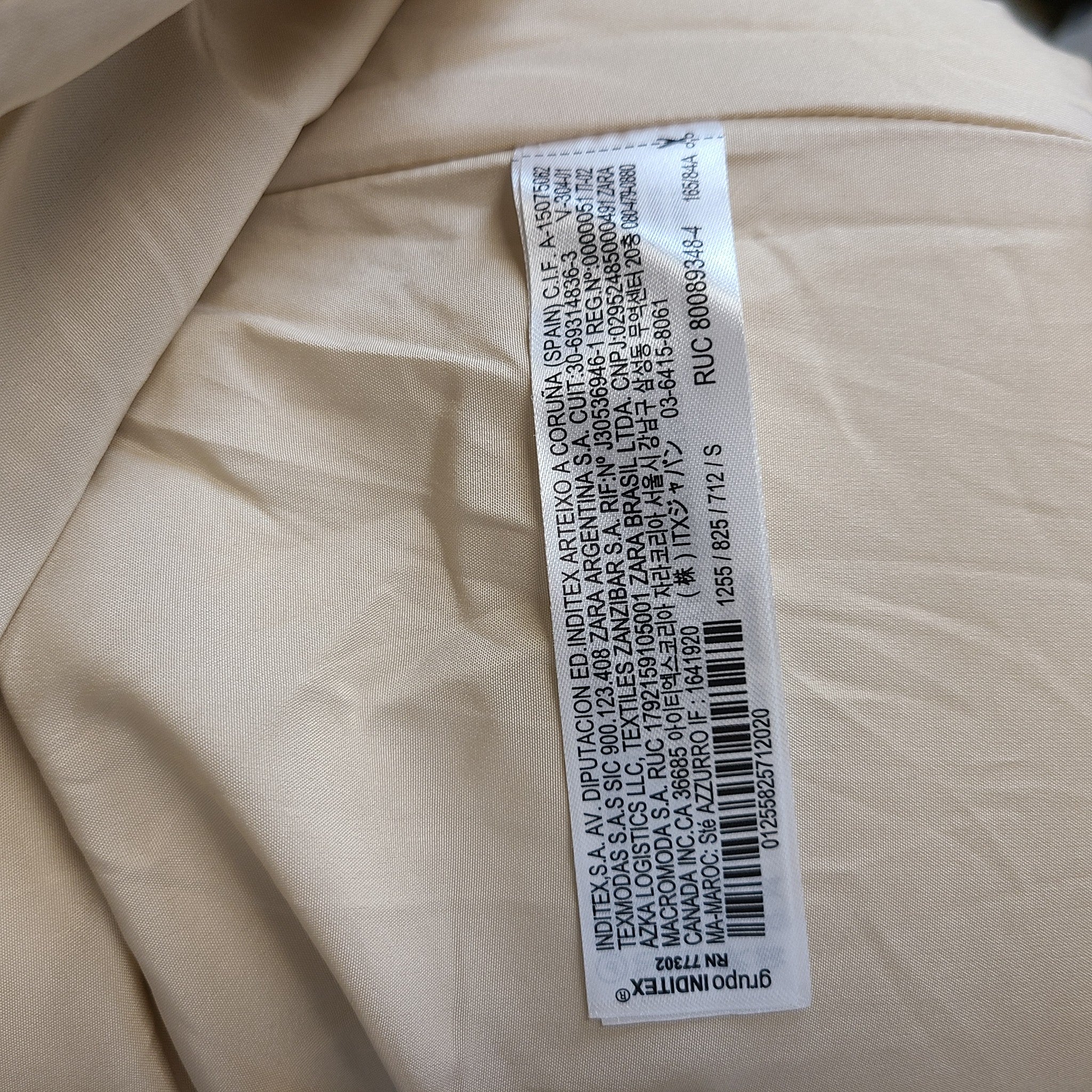 Zara Women's Short Cropped Fleece Jacket Faux Sherpa Ecru Beige Sz S NWT