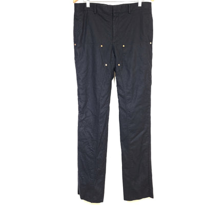 Givenchy Paris Men's Wool Tailored Pants Trousers Black Size EU 52/ US 34 x 36