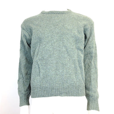 Doogan Donegal Men's Luxury Knit Sweater Elbow Patches Green Sz S