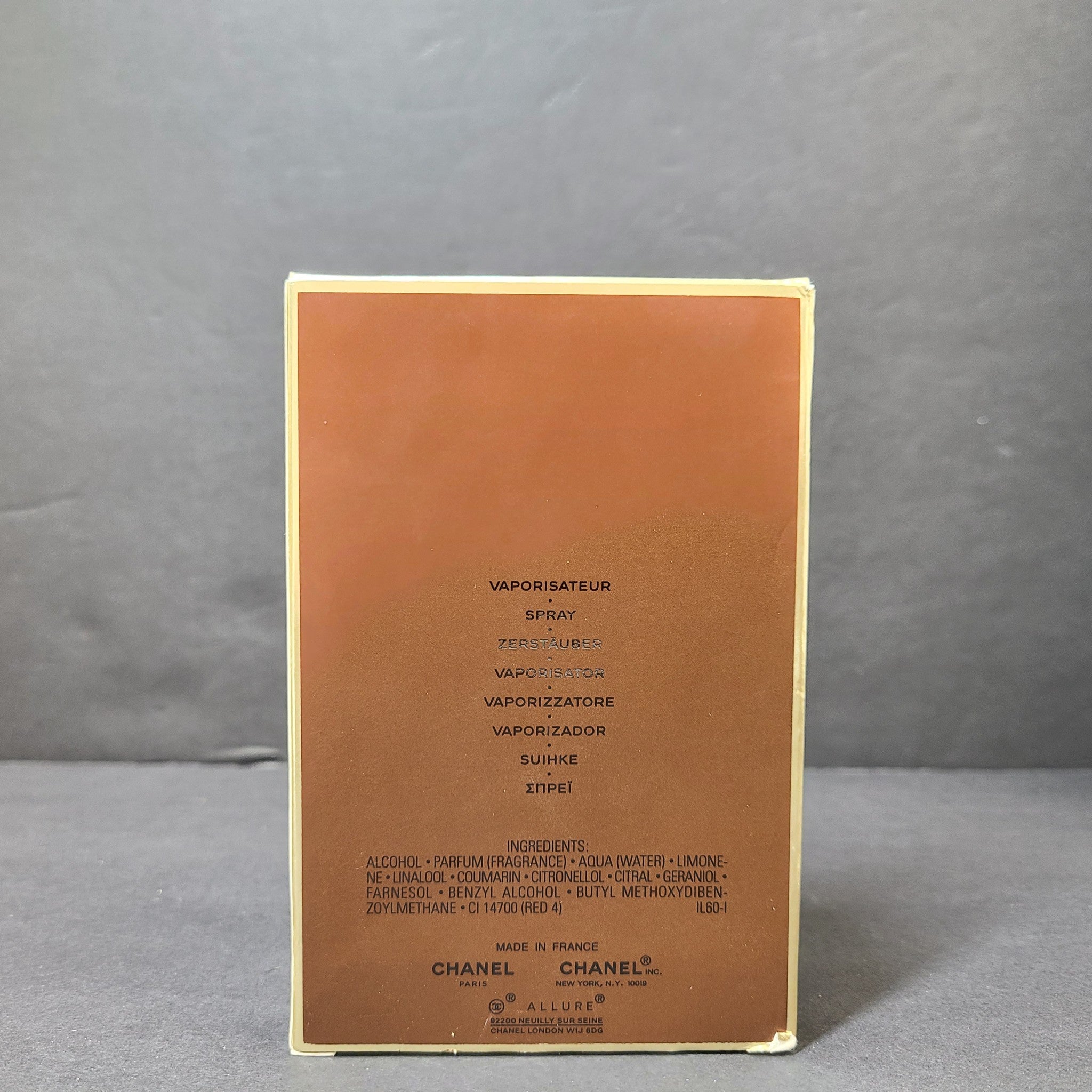 Chanel Allure Homme Men's Eau de Toilette 3.4 oz / 100 ml NIB