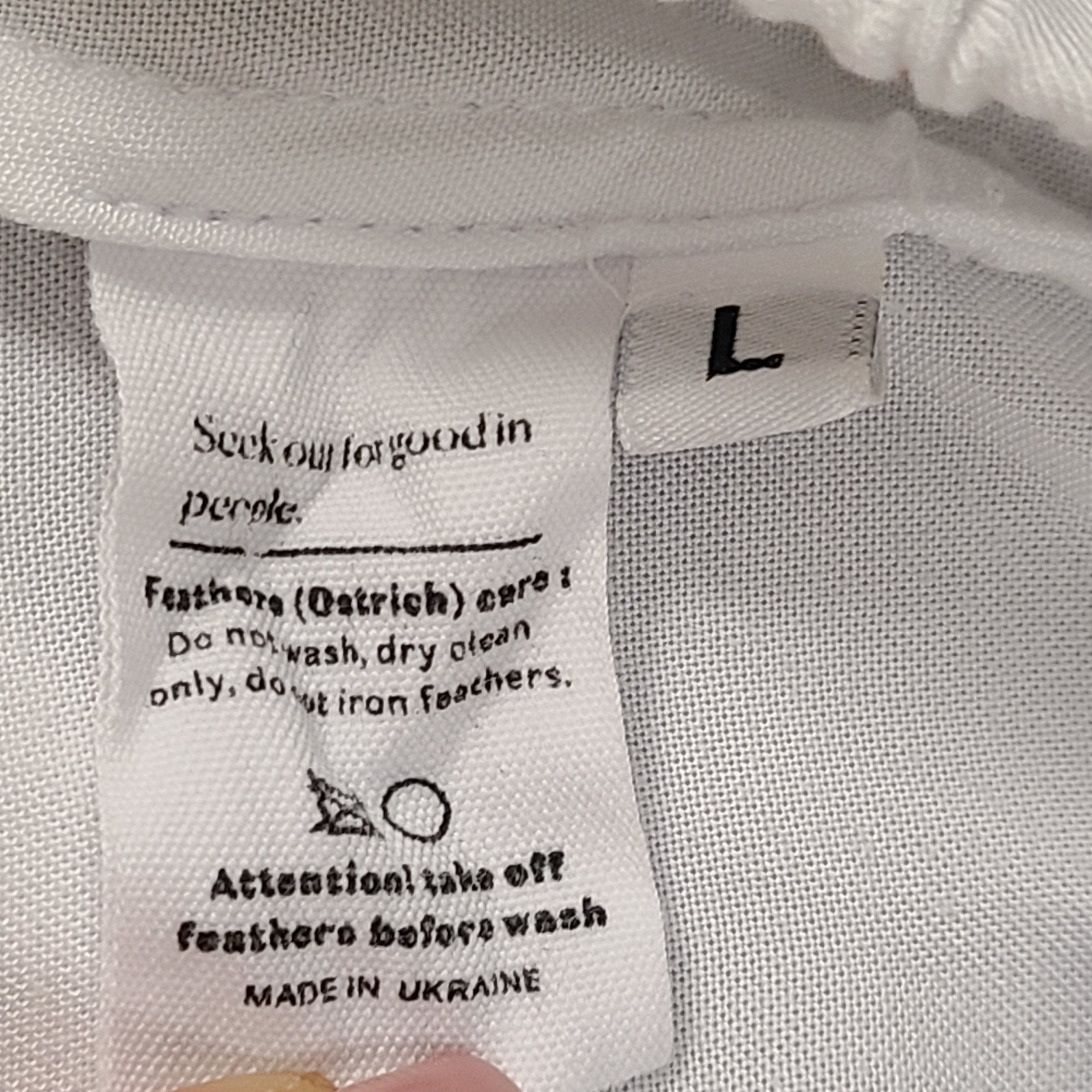 Sleeper Women's 2Pc Feather-Trim Two-Piece Pyjamas Long Sleeve White Sz M