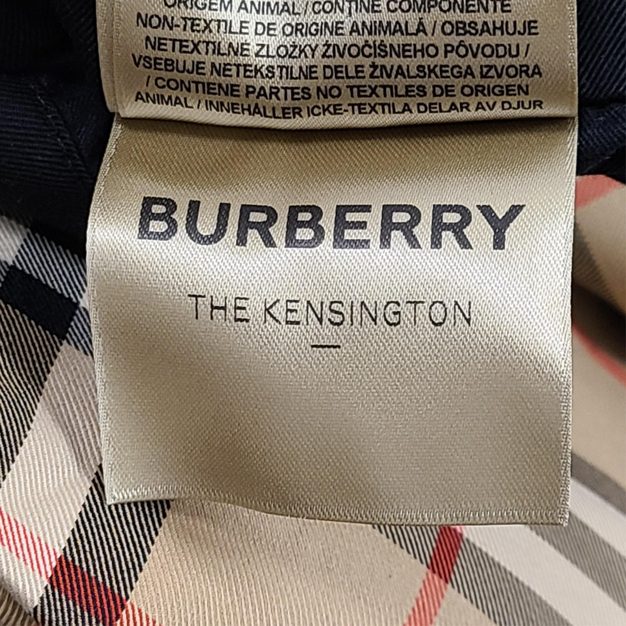 Burberry Women's Short Kensington Heritage Trench Coat Black Sz 12 / L LATEST