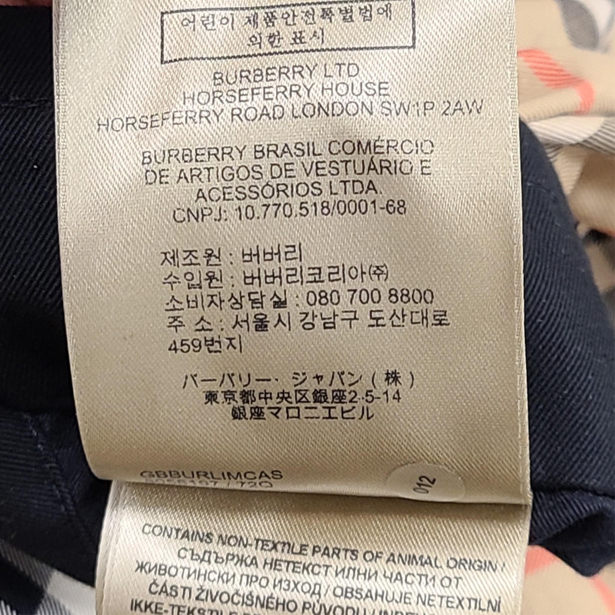 Burberry Women's Short Kensington Heritage Trench Coat Black Sz 12 / L LATEST