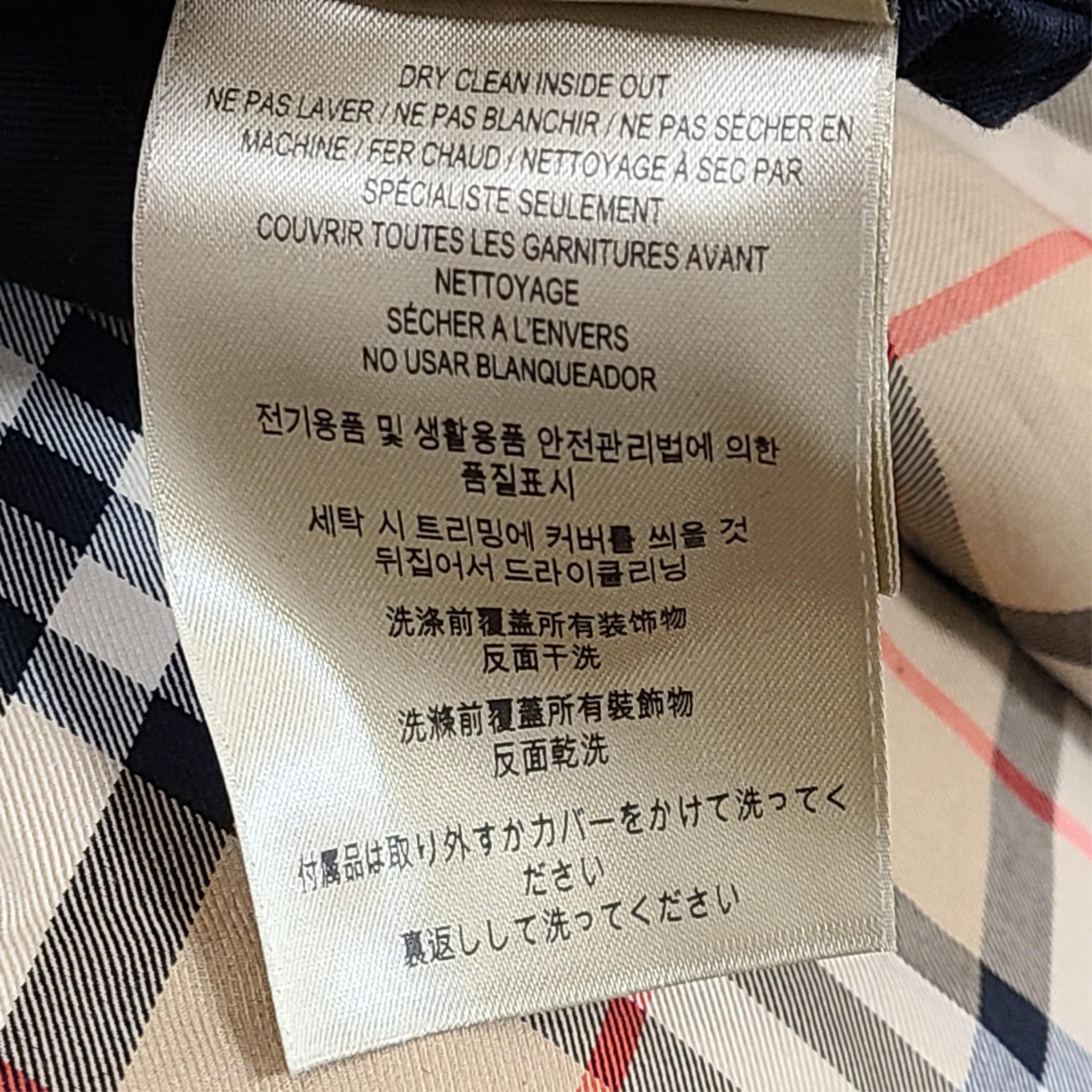 Burberry Women's Short Kensington Heritage Trench Coat Black Sz 12 / L LATEST