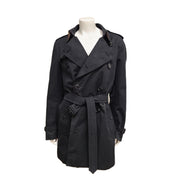 Burberry Women's Short Kensington Heritage Trench Coat Black Sz 12 / L LATEST