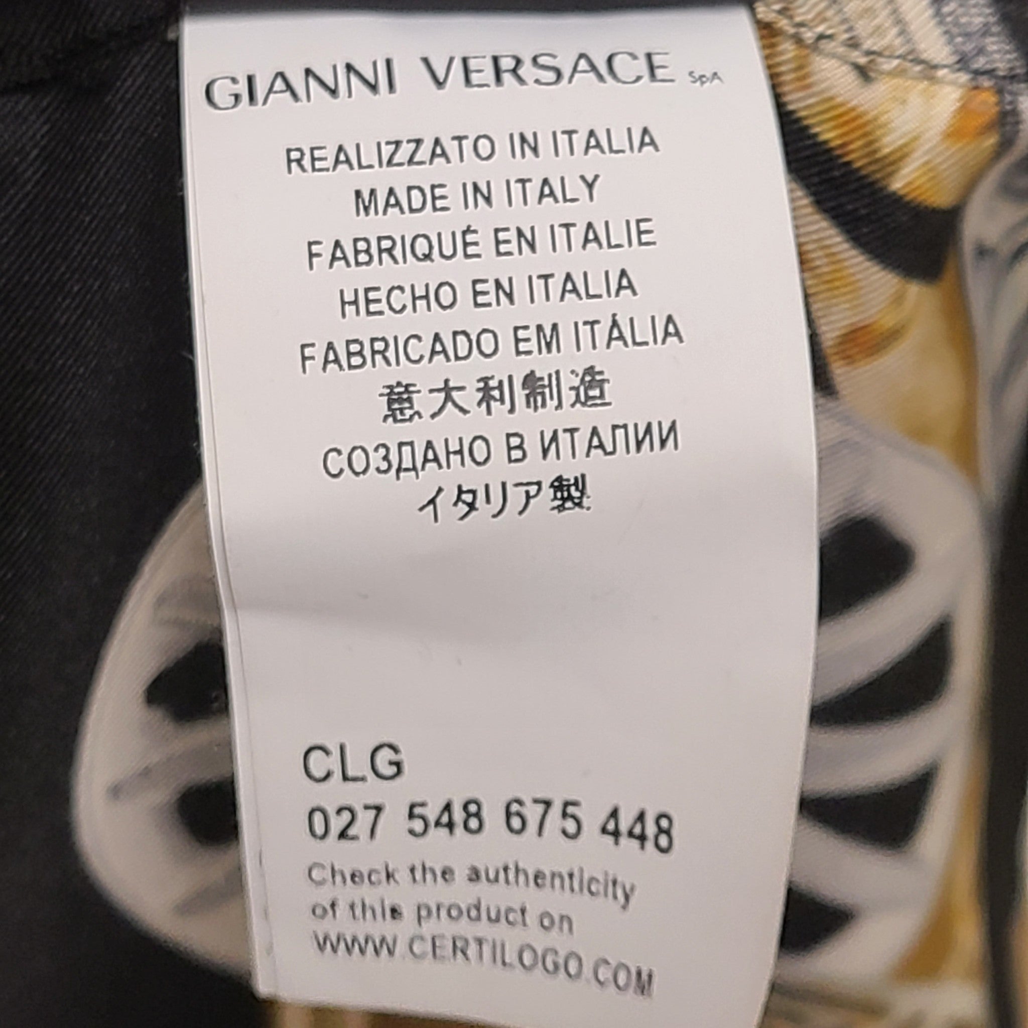 Versace Men's 100% Silk Printed Buttoned Shirt Sz EUR 41 / XL