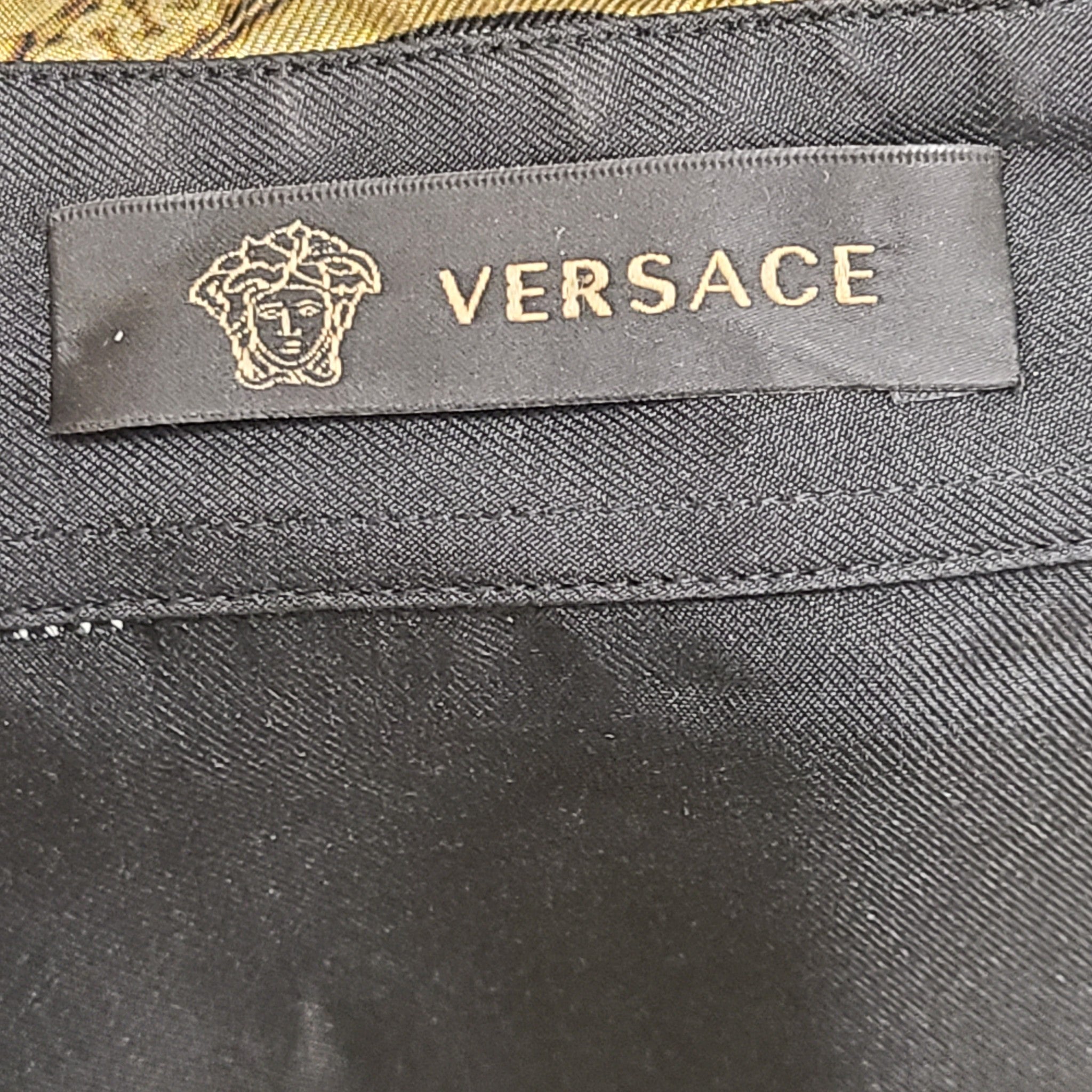 Versace Men's 100% Silk Printed Buttoned Shirt Sz EUR 41 / XL