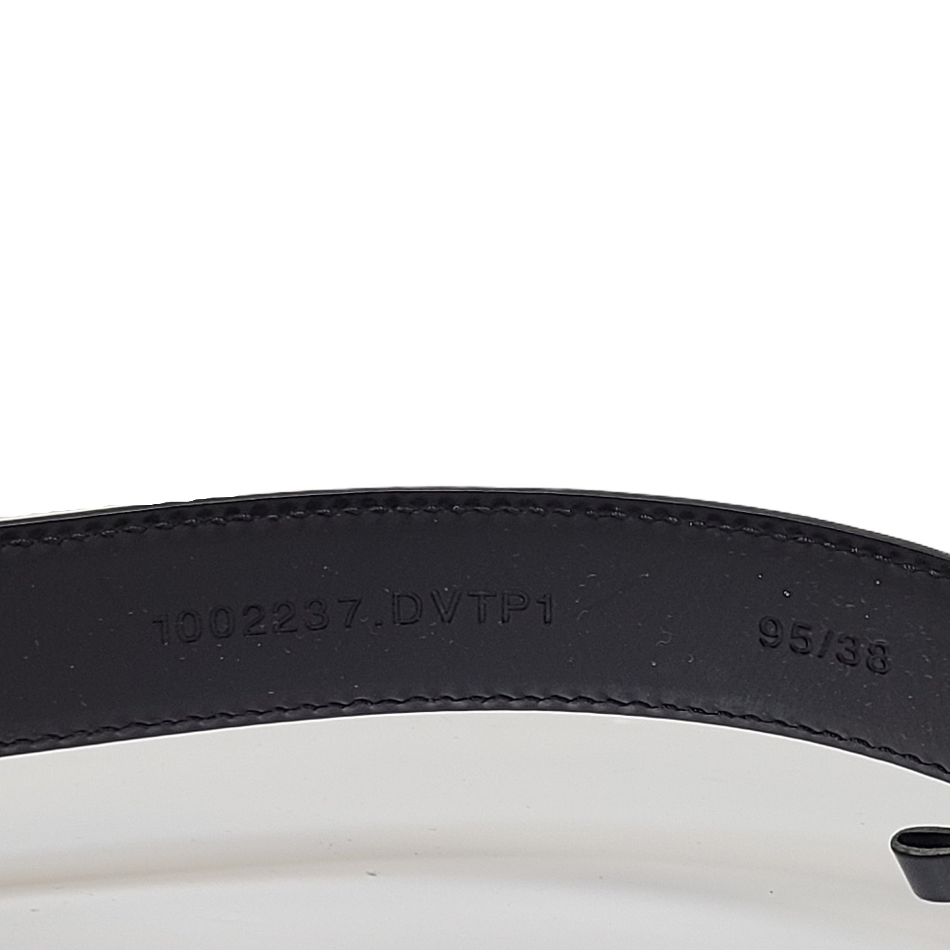 Black Versace leather belt with a gold Medusa buckle, sized 95/38.