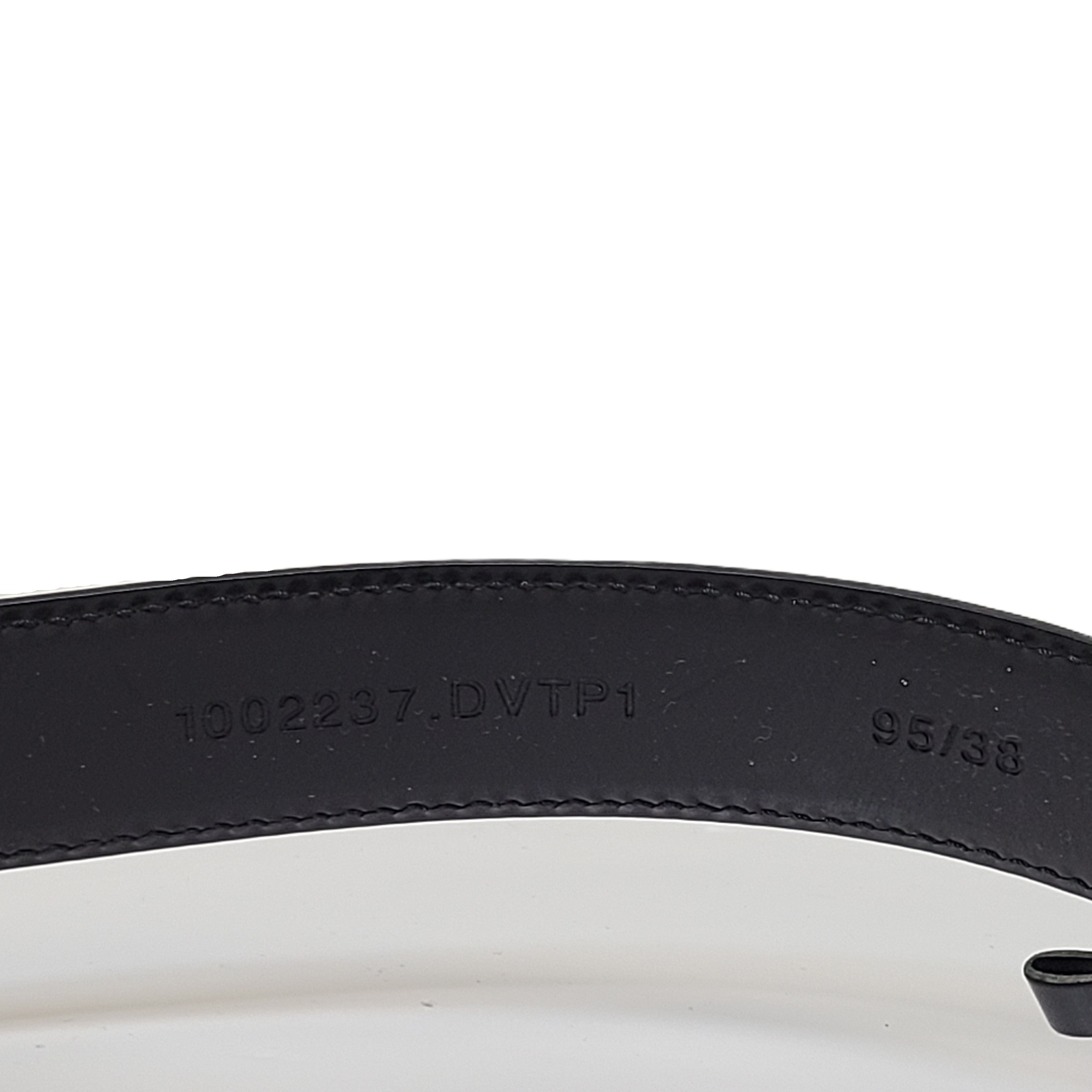 Black Versace leather belt with a gold Medusa buckle, sized 95/38.