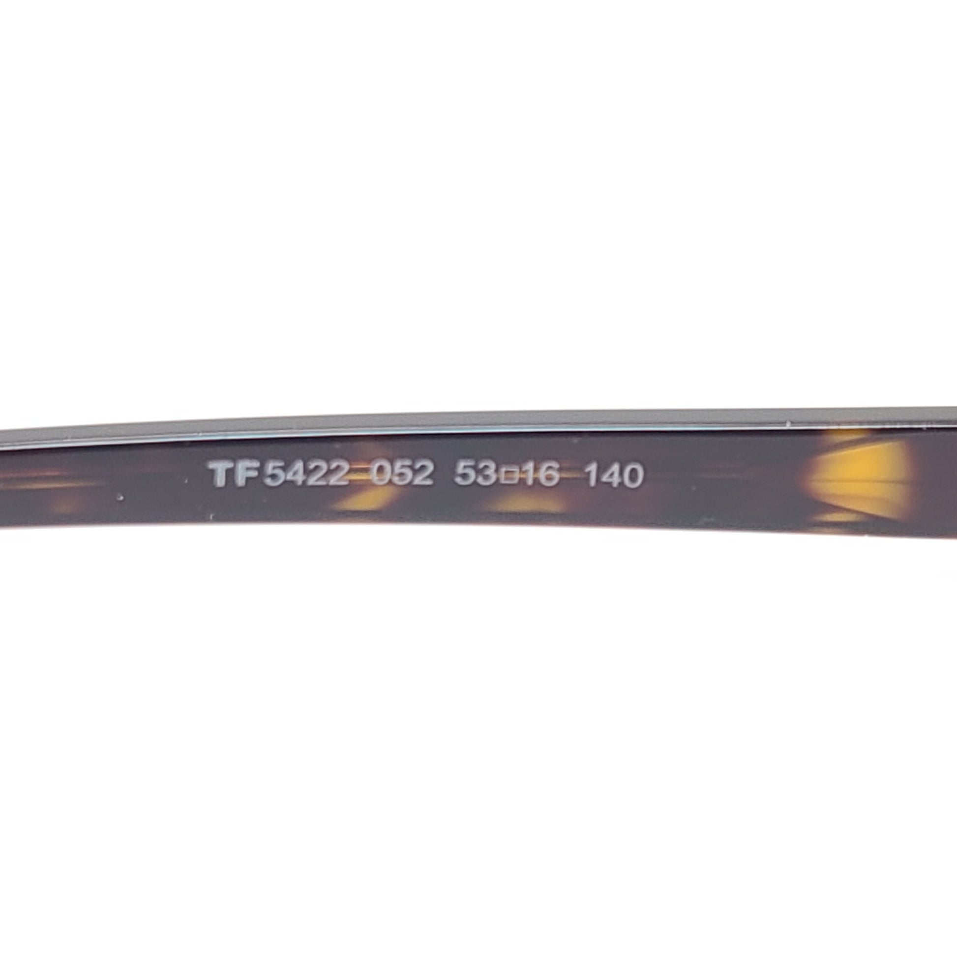 Classic Tom Ford tortoise optical frames in a 53mm size with refined Italian construction.