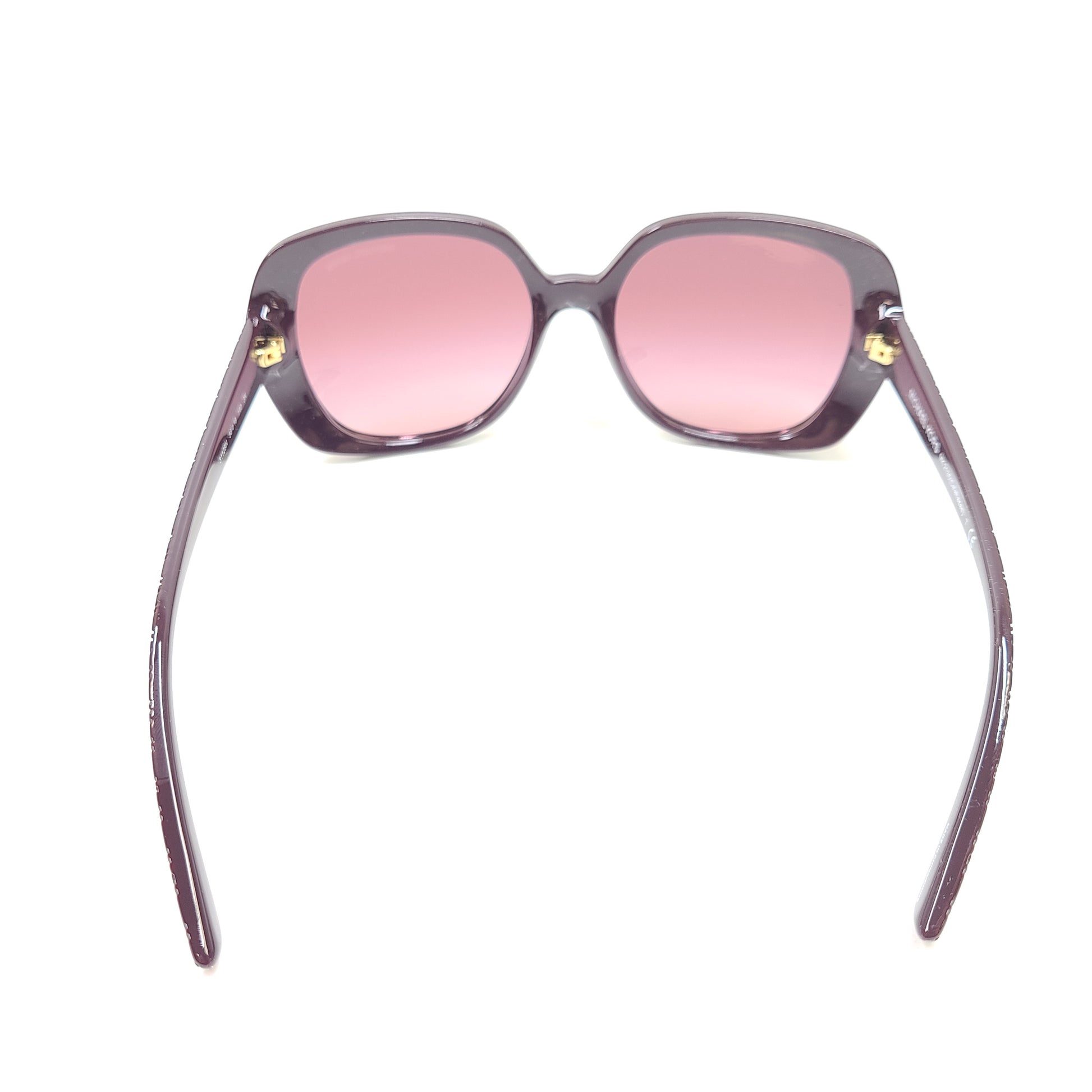 Michael Kors Calabasas MK2135 purple square-frame sunglasses with 56mm lens width and 18mm bridge.