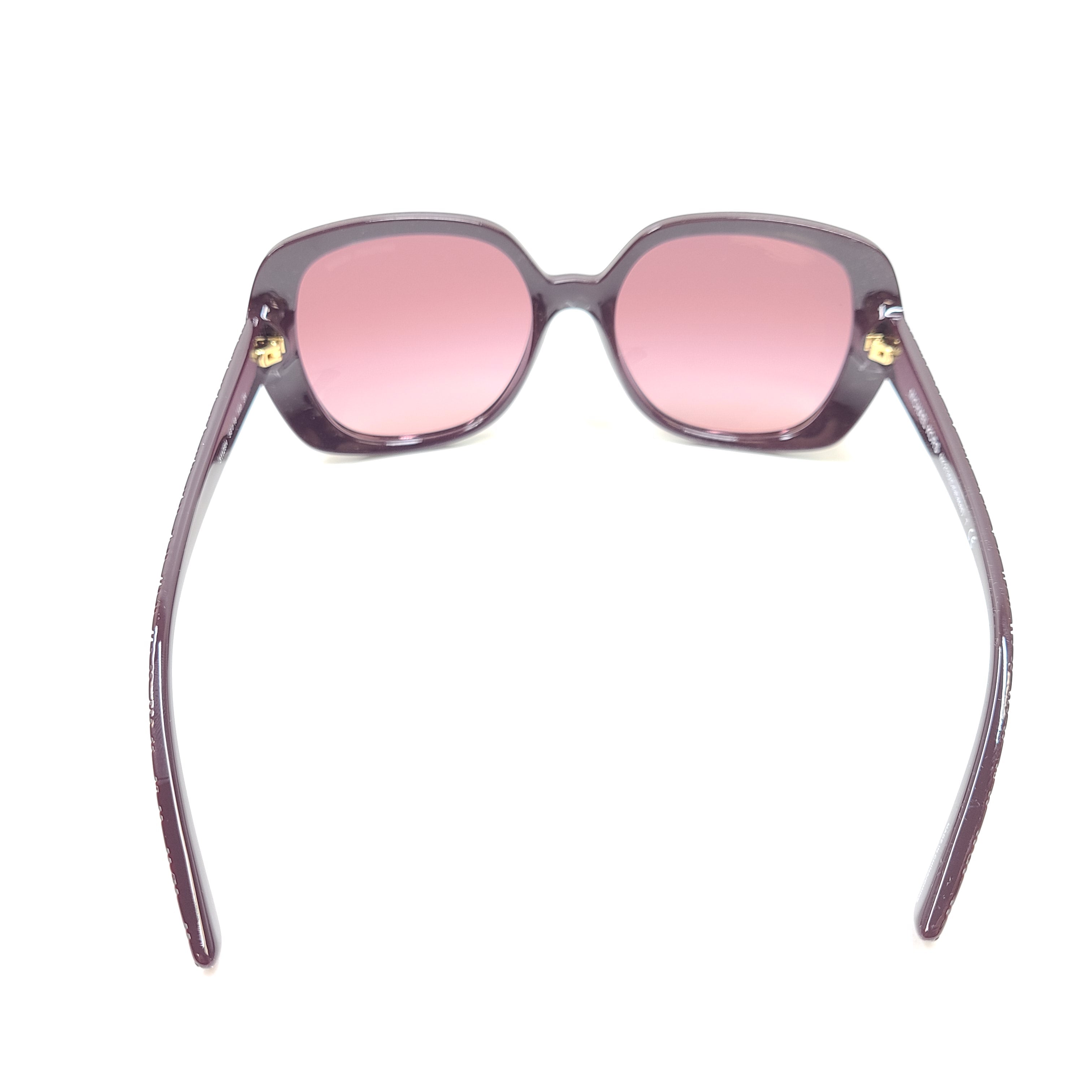 Michael Kors Calabasas MK2135 purple square-frame sunglasses with 56mm lens width and 18mm bridge.