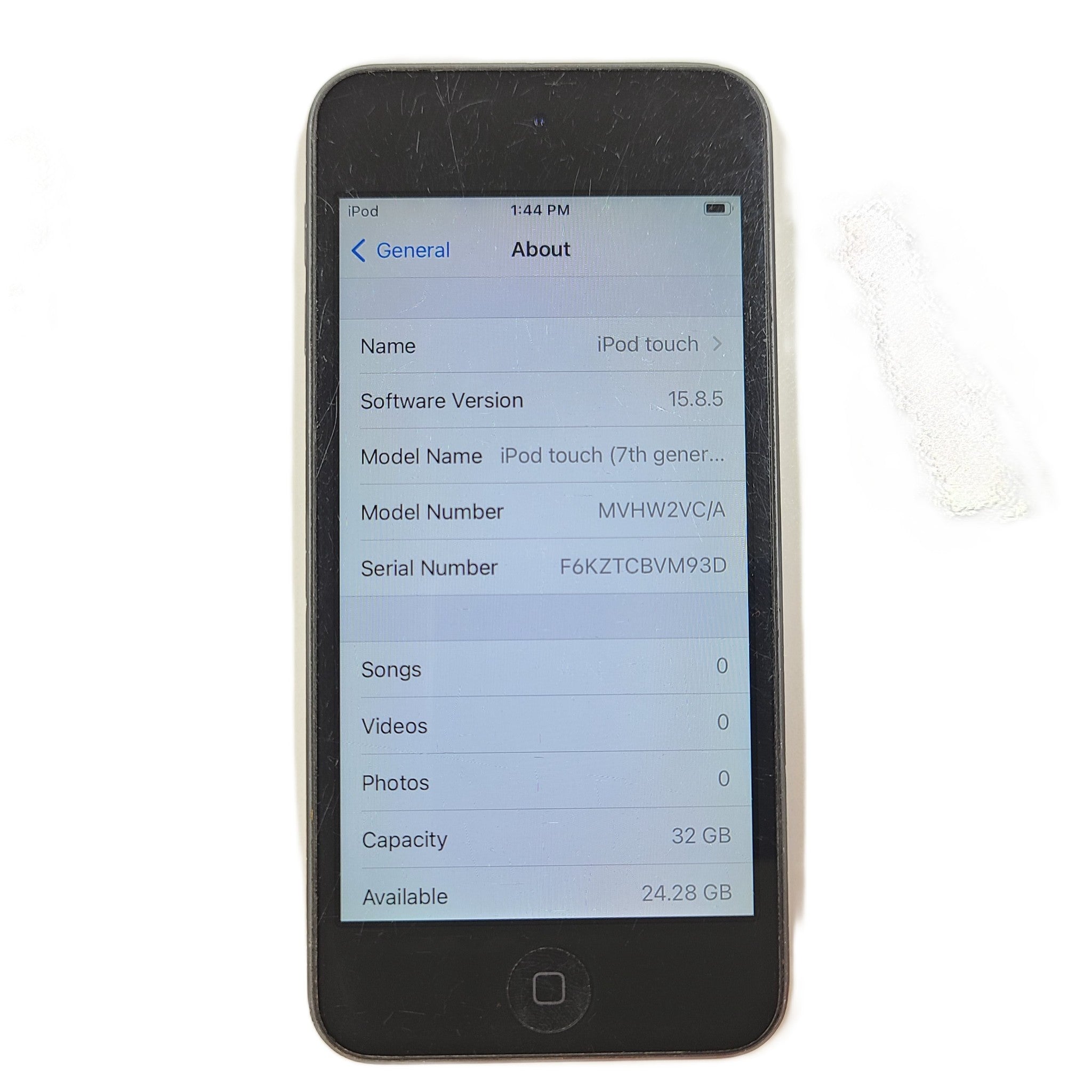 Apple iPod Touch 7th Generation 32GB MP3 Media Player A2178 - Gray