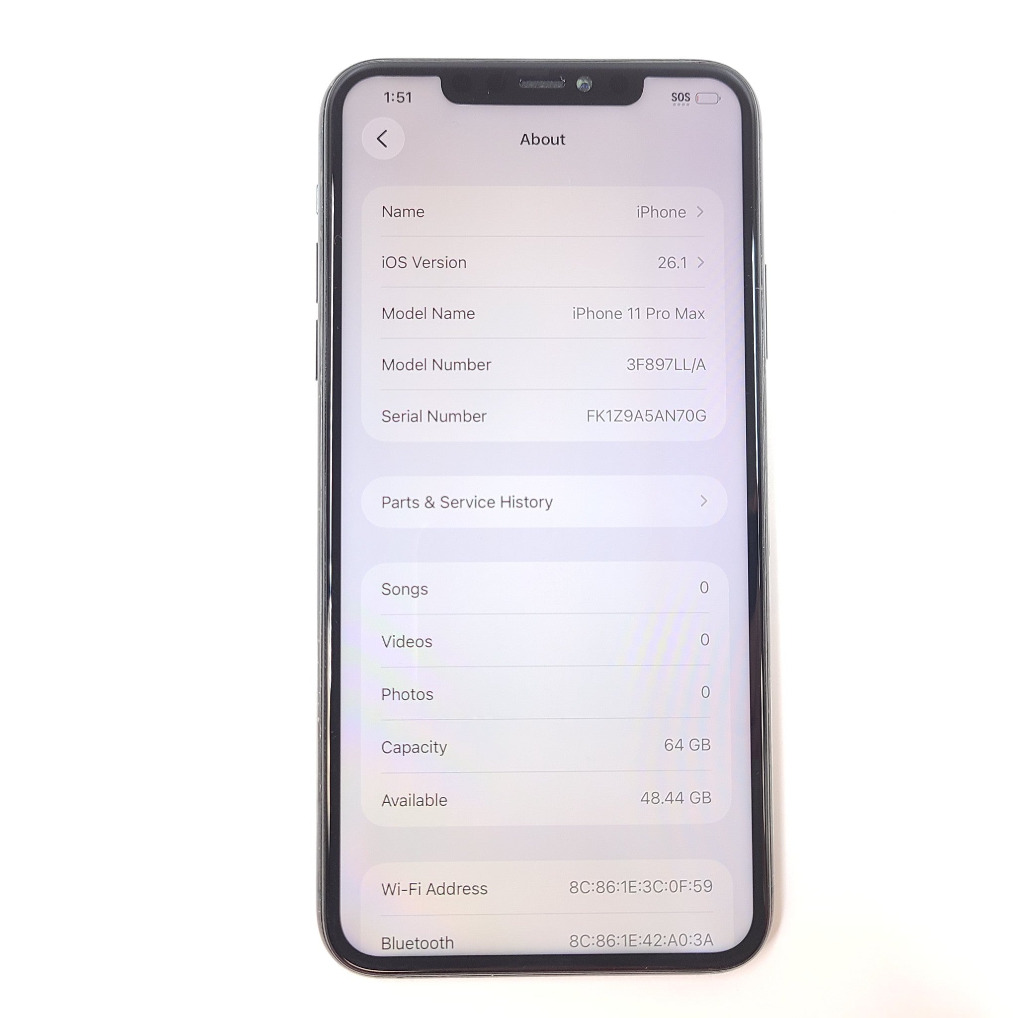 Apple iPhone 11 Pro Max 64GB A2161 Unlocked Smartphone Green READ