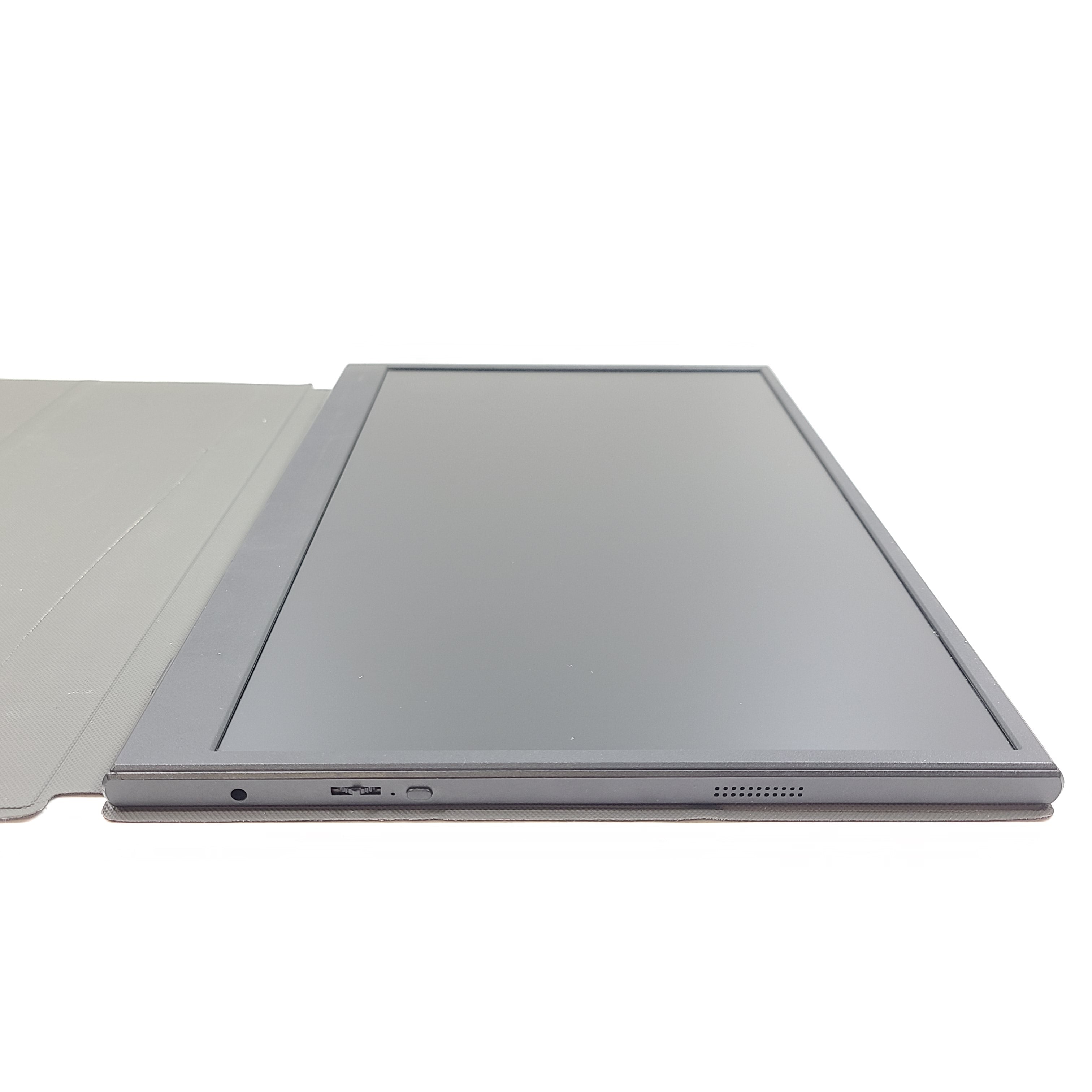 Slim ForHelp 15.6-inch portable monitor F156P1 in gray offering Full HD visuals and simple connectivity.