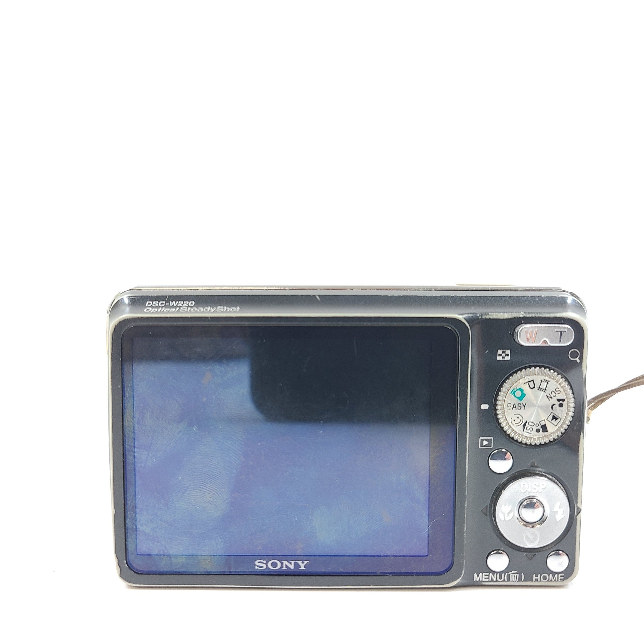 Sony Cyber-shot DSC-W220 12.1MP Digital Camera Black Works - READ