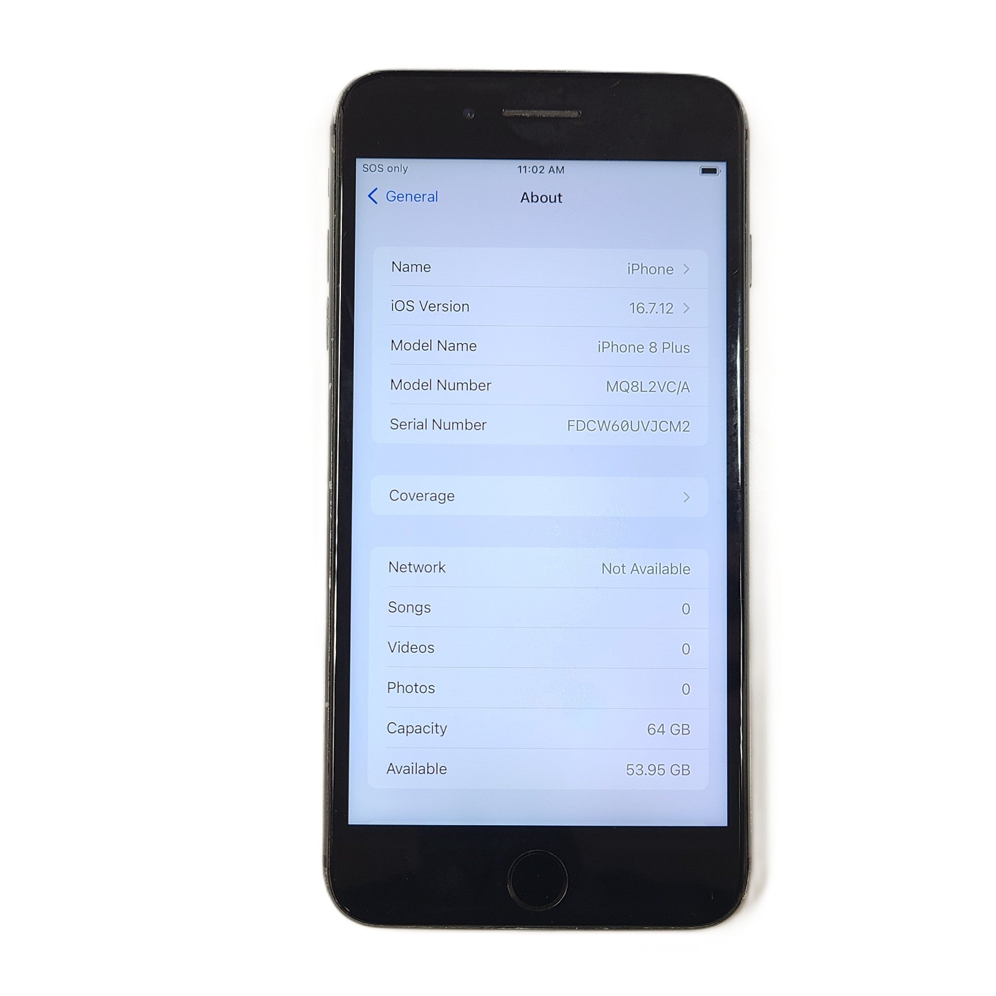 Apple iPhone 8 + Plus A1897 64GB Unlocked iOS Smartphone Black READ!!!!