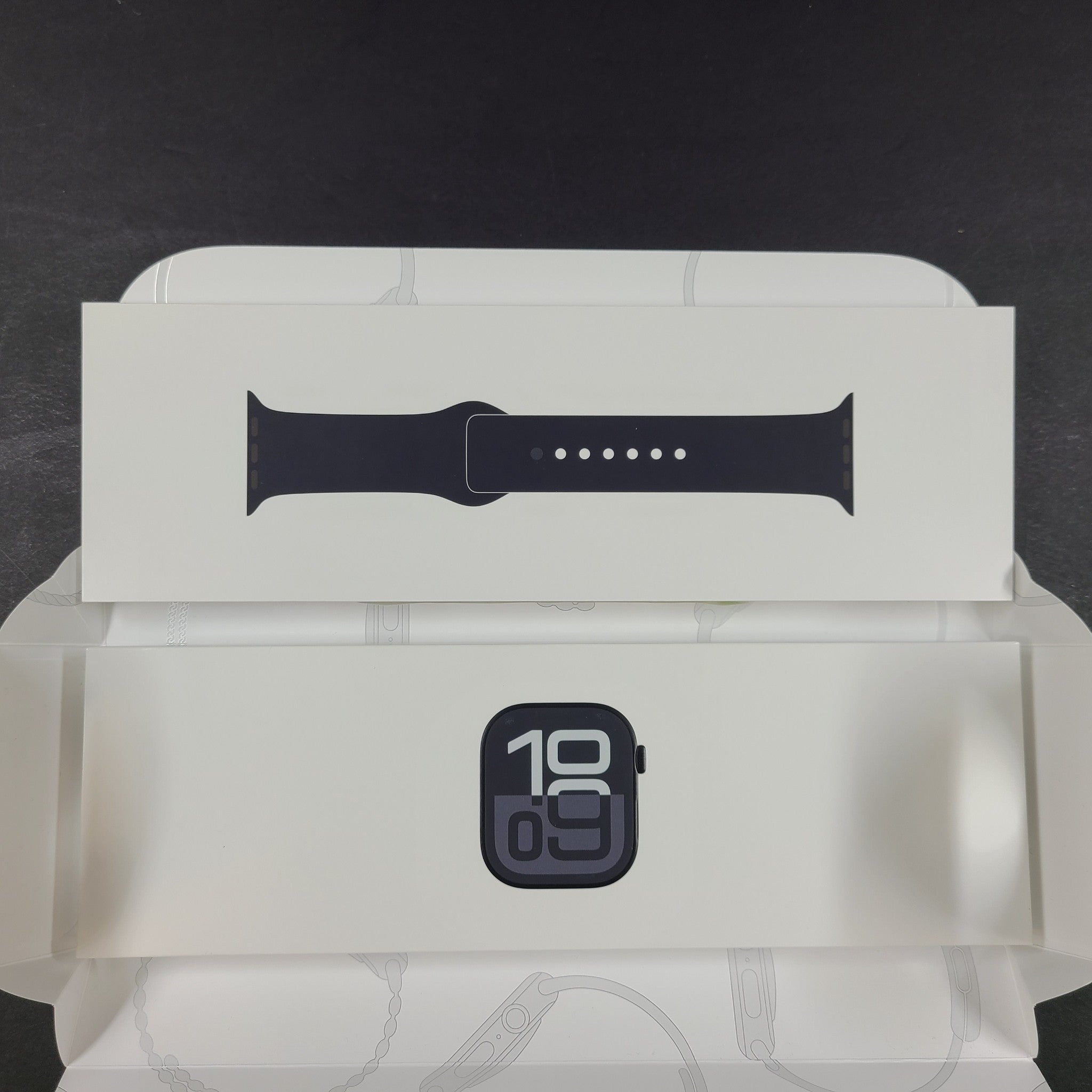 Apple Watch Series 10 46MM Black A3003 Aluminum Case GPS&LTE M/L Band - NEW