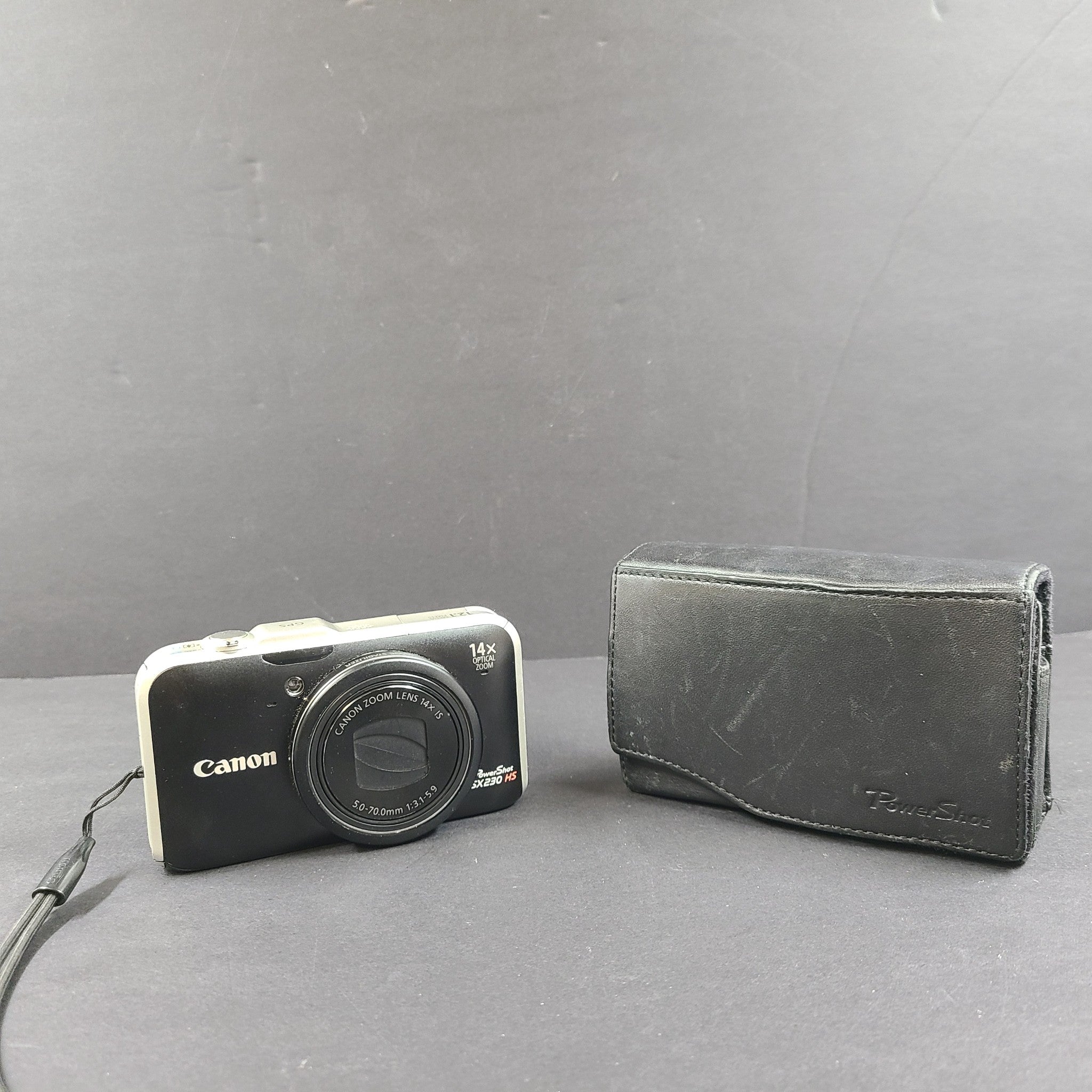 Canon PowerShot SX230 HS 12.1MP Digital Camera - Black READ MENU BUTTON FAULTY