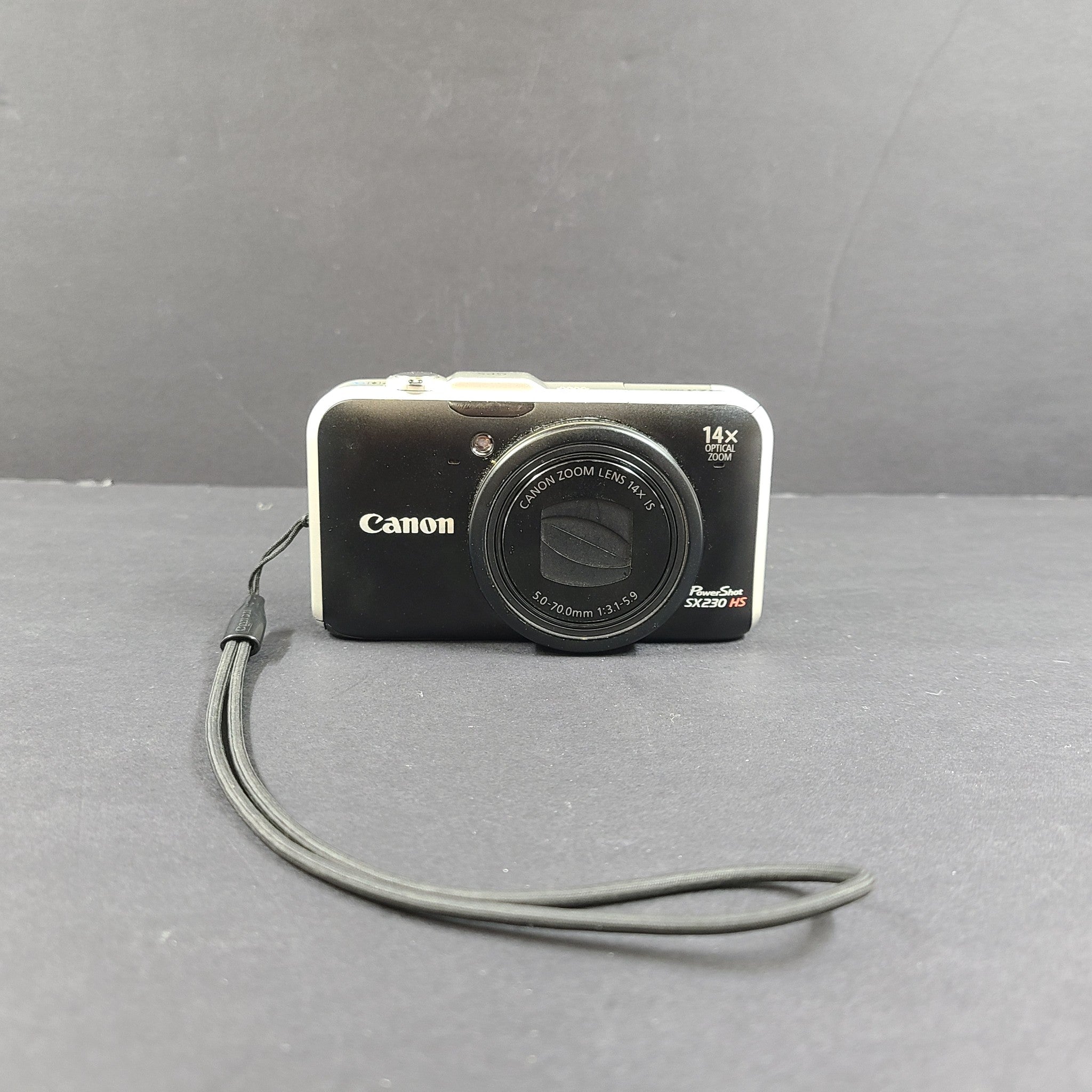 Canon PowerShot SX230 HS 12.1MP Digital Camera - Black READ MENU BUTTON FAULTY