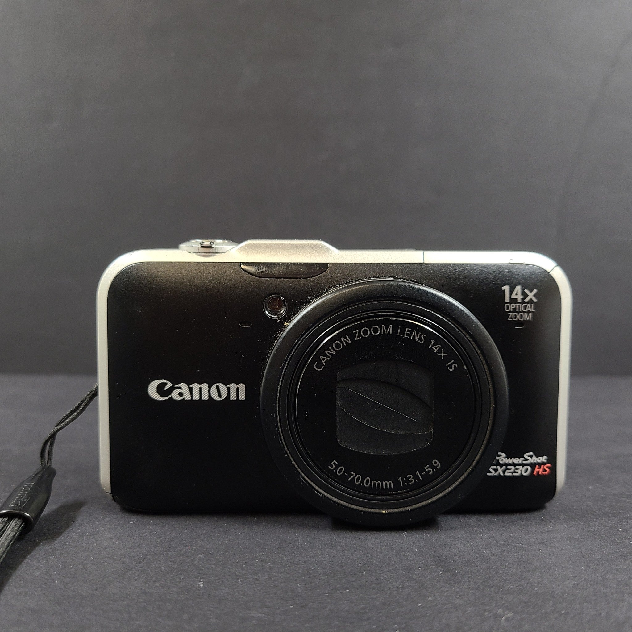 Canon PowerShot SX230 HS 12.1MP Digital Camera - Black READ MENU BUTTON FAULTY