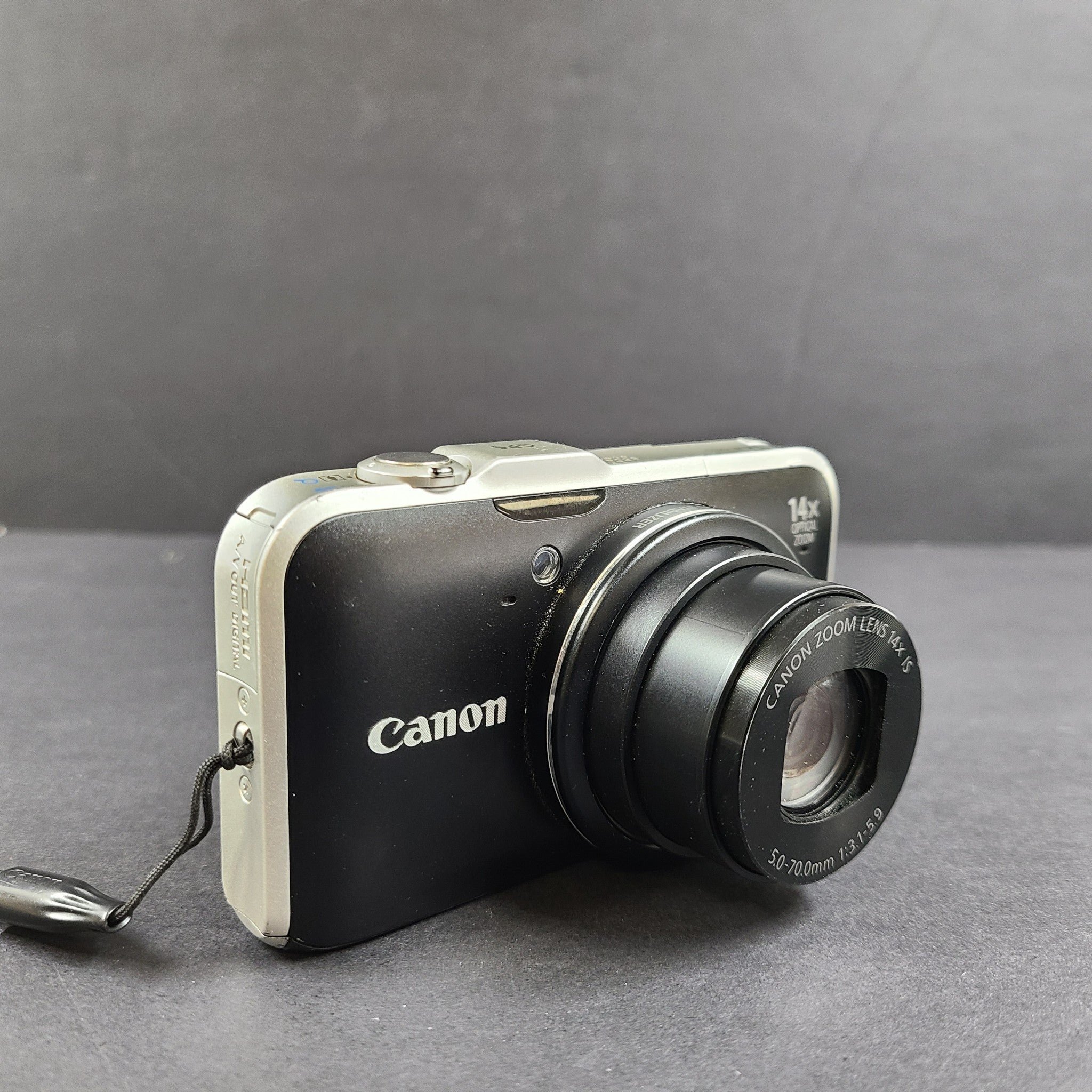 Canon PowerShot SX230 HS 12.1MP Digital Camera - Black READ MENU BUTTON FAULTY