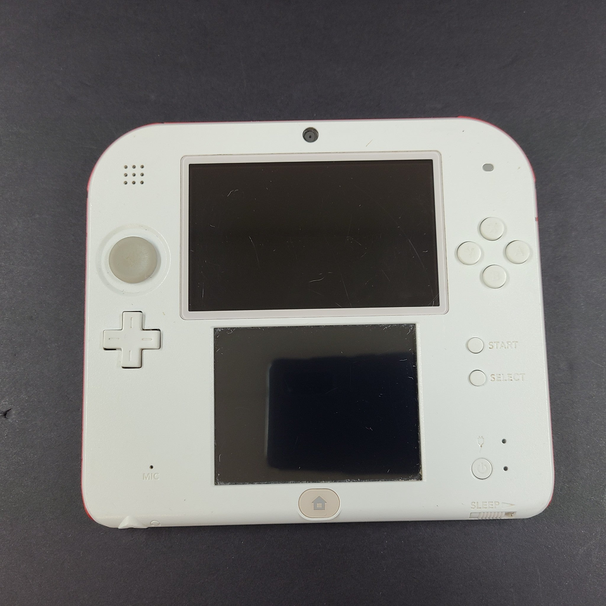 Nintendo 2DS Launch Edition Red & White Handheld System Console No Charger