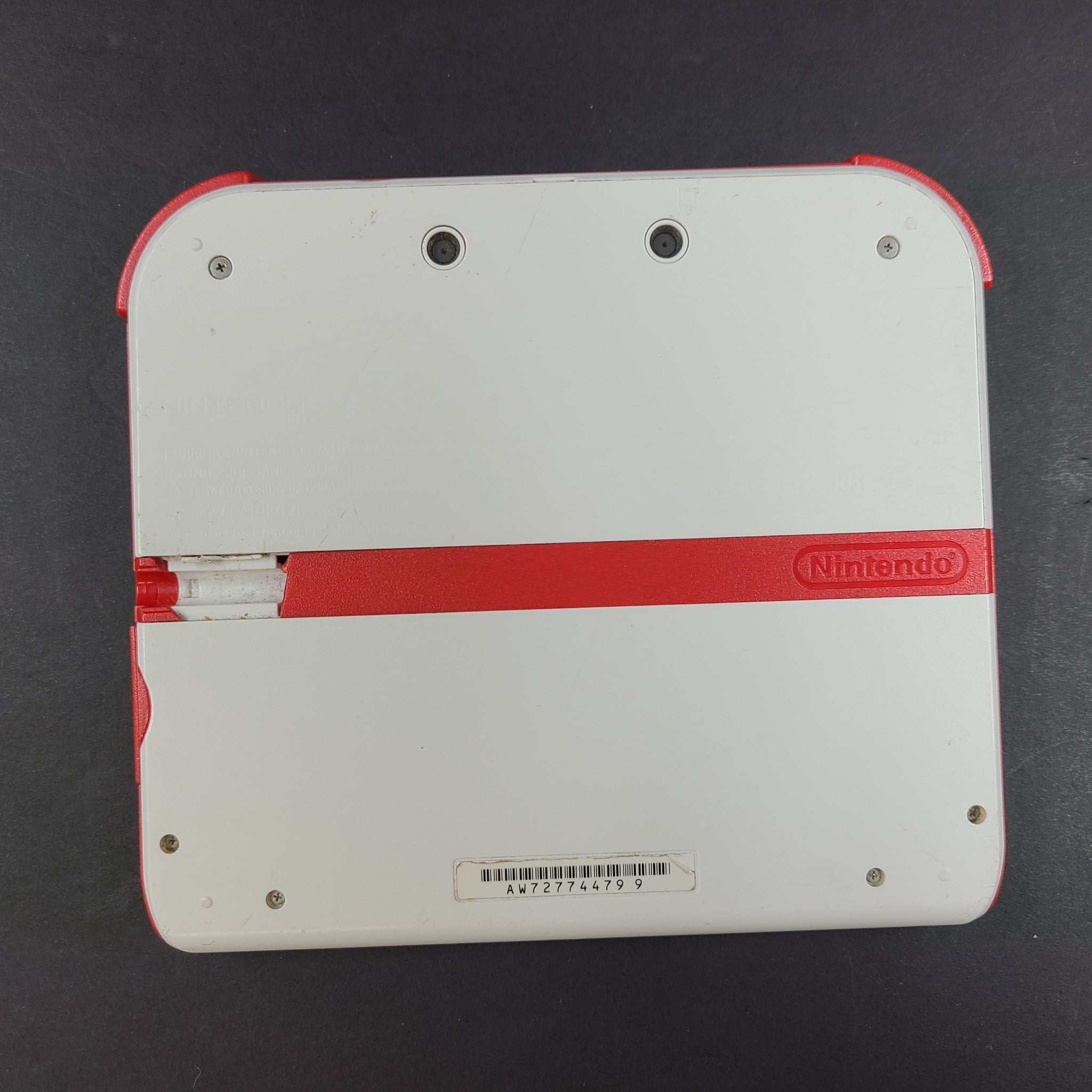 Nintendo 2DS Launch Edition Red & White Handheld System Console No Charger