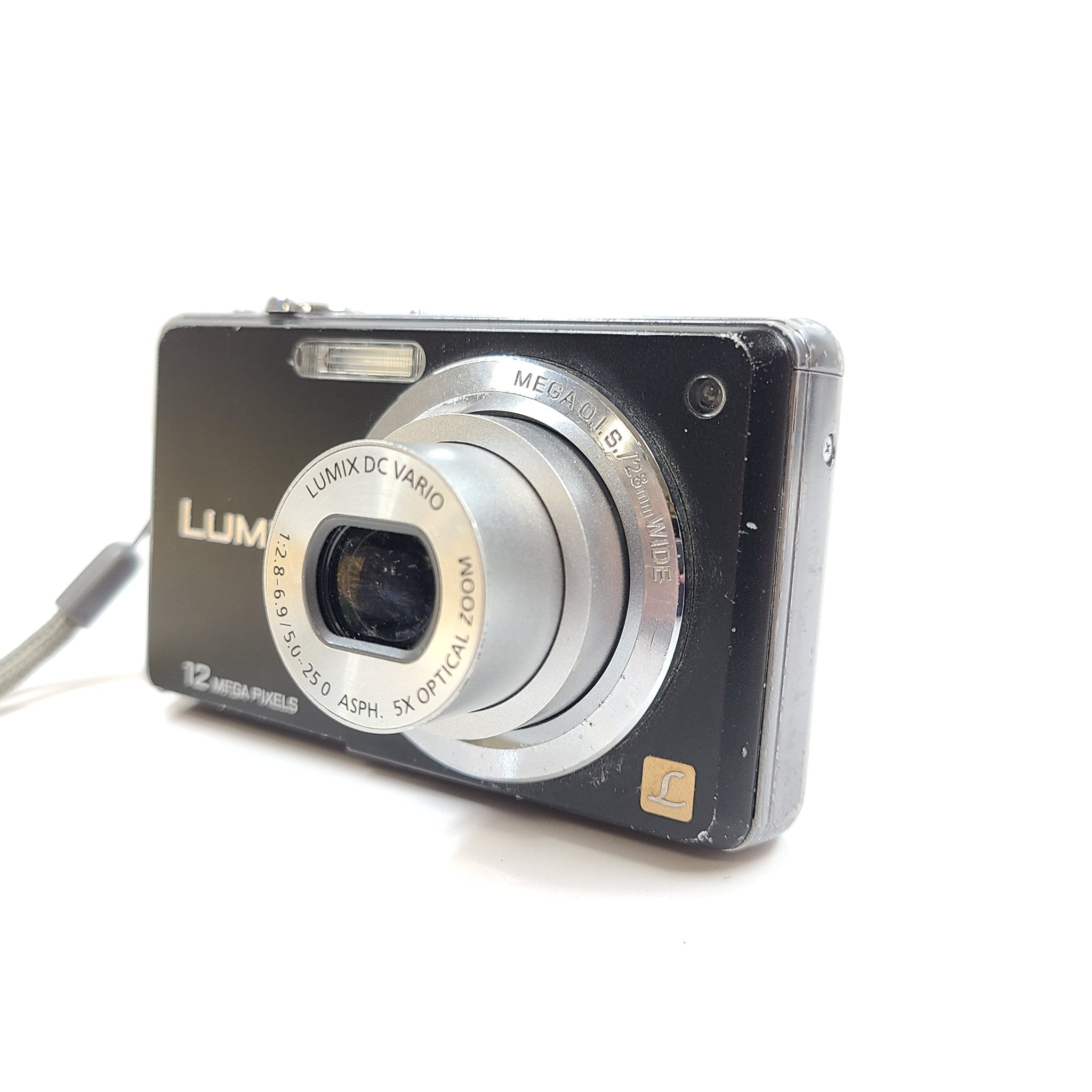 Panasonic LUMIX DMC-FS10/DMC-FH1 12.1MP Digital Camera Black WORKS - READ SCREEN