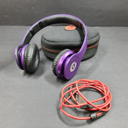Monster Beats by Dr. Dre Solo HD Headband Headphones Purple GRADE A