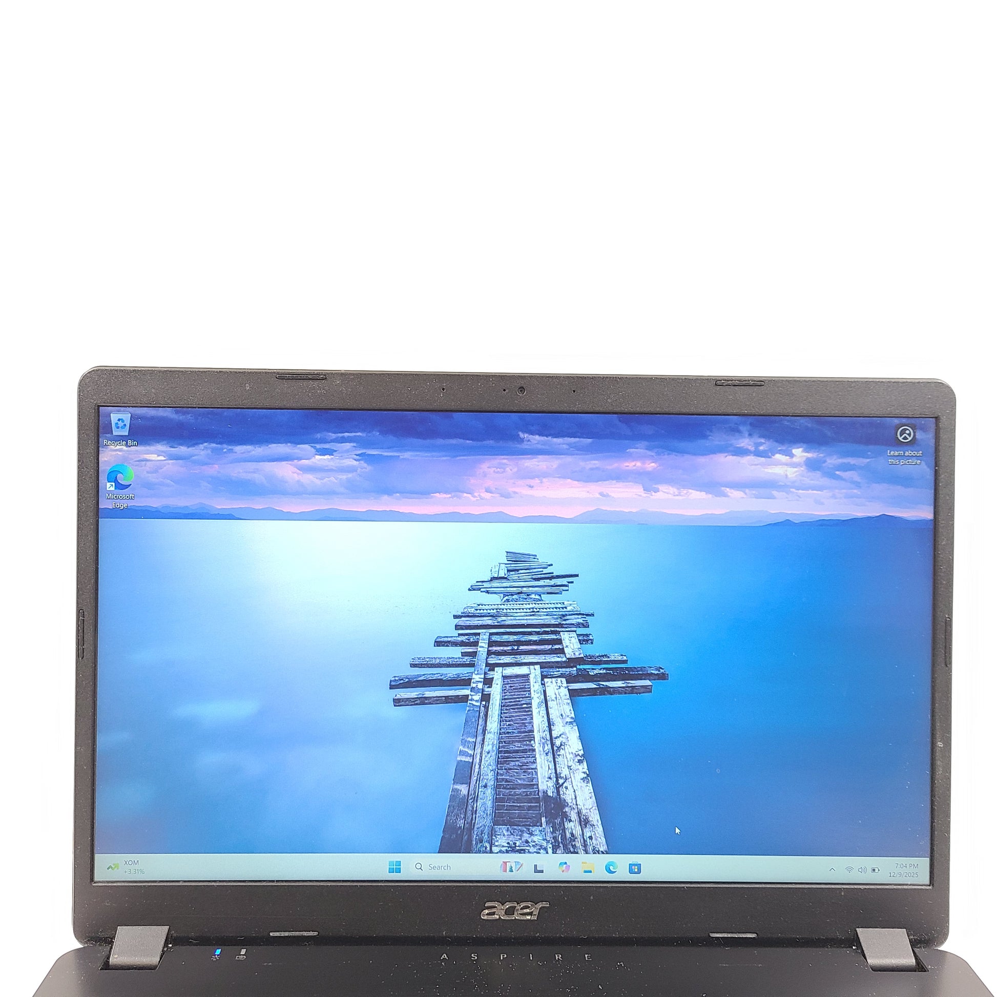 A black Acer Aspire 3 A315-56 laptop with Intel Core i3 processor, 8GB RAM and 128GB SSD.