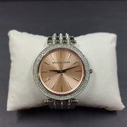 Michael Kors Women's Oversized Darci Pavé Silver-Tone Watch MK-3218