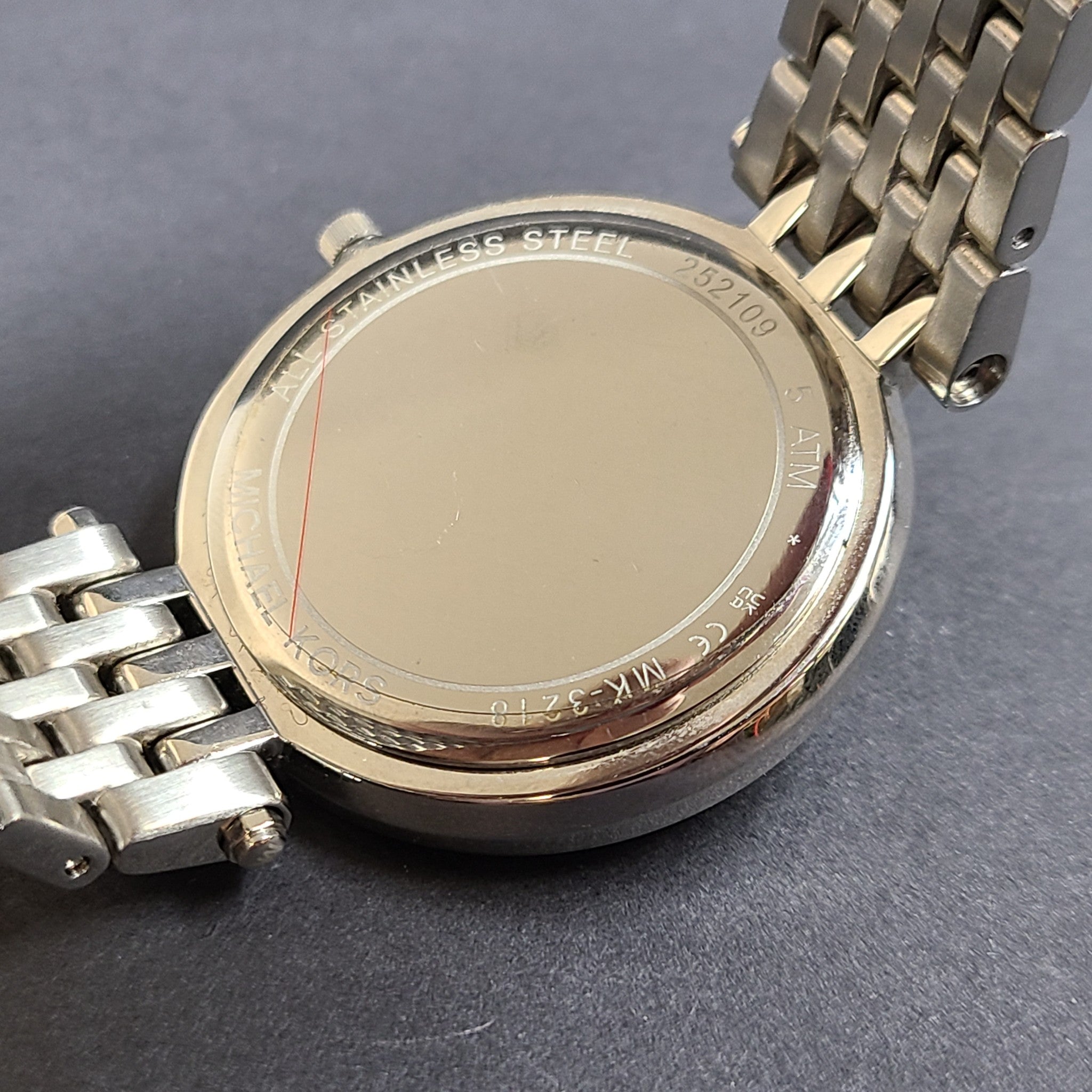 Michael Kors Women's Oversized Darci Pavé Silver-Tone Watch MK-3218