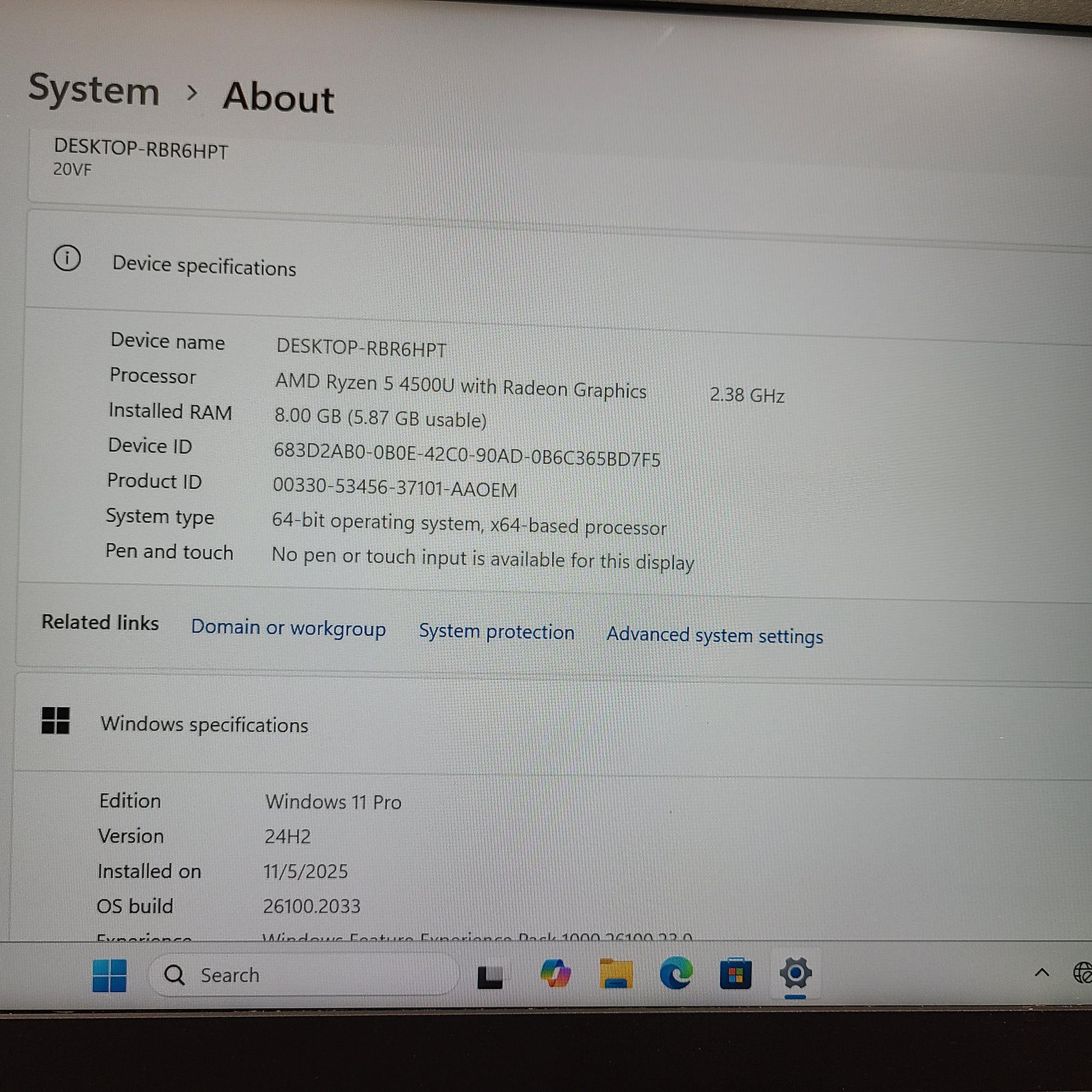 Silver Lenovo ThinkBook with AMD Ryzen 5 and 8GB RAM designed for reliable everyday productivity.