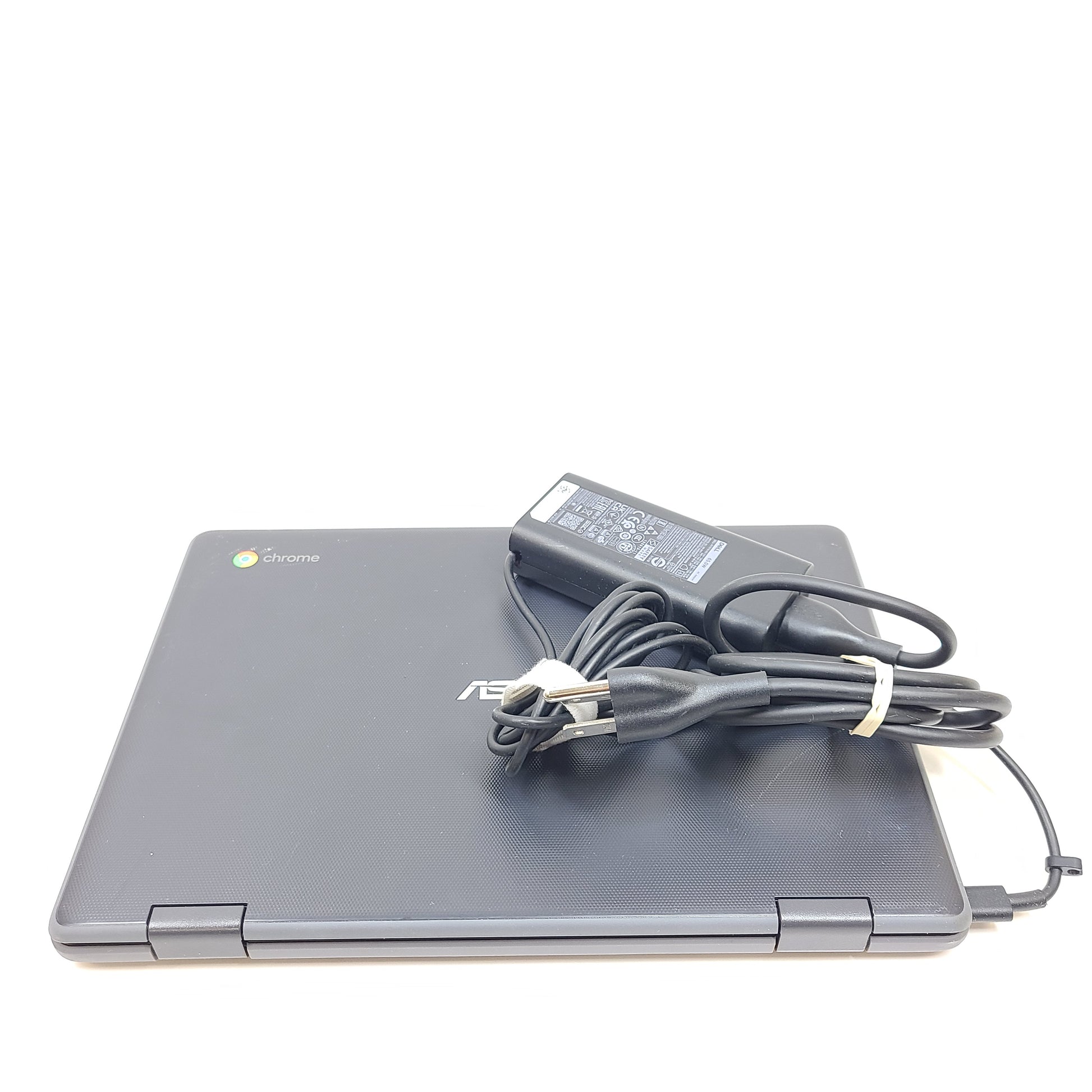 Compact rugged ASUS Chromebook C202SA with 11.6-inch screen, 4GB RAM and 16GB storage in black.