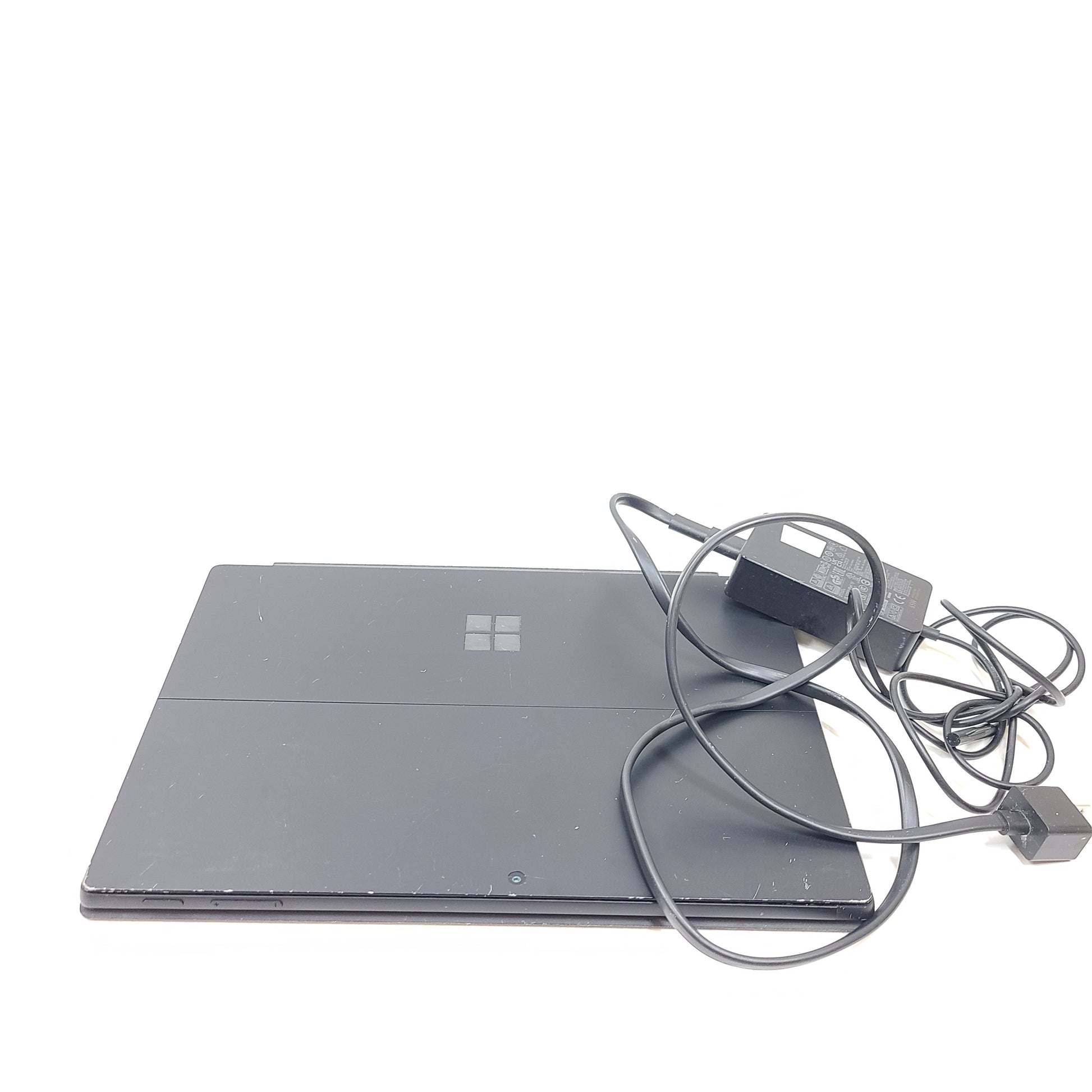 Microsoft Surface Pro 7 in black with Intel Core i5 performance and pen with 25-point touch support.