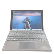 Microsoft Surface Pro 7 in black with Intel Core i5 performance and pen with 25-point touch support.