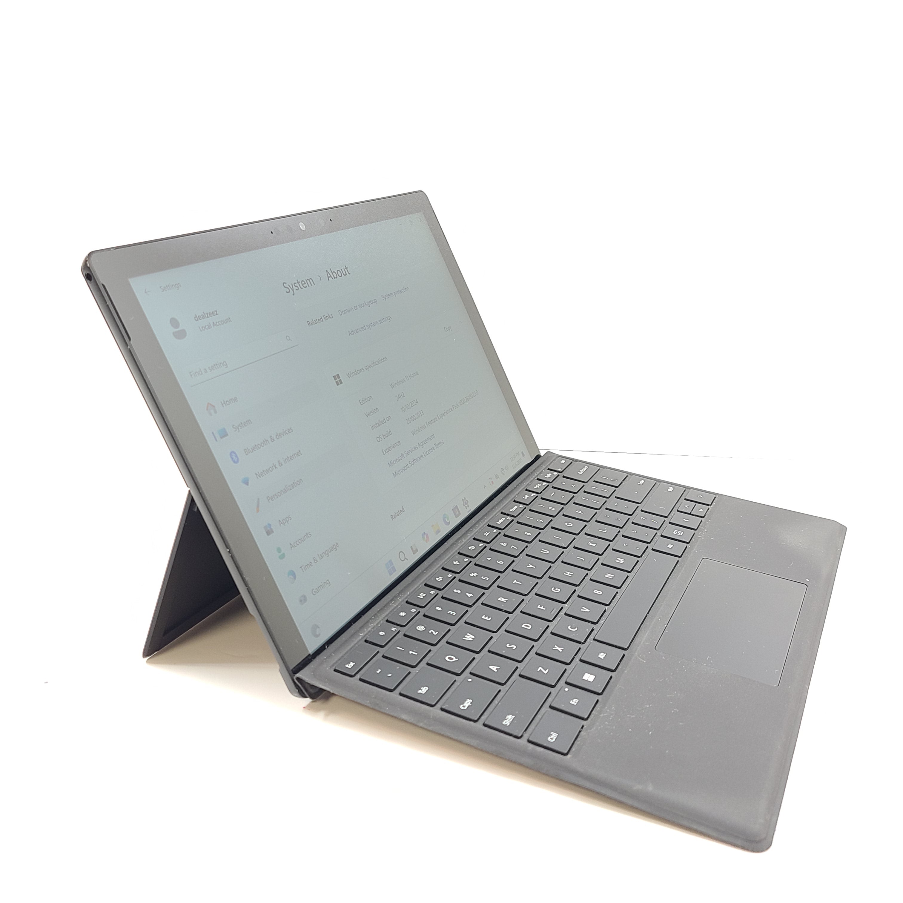 Microsoft Surface Pro 7 8GB RAM 256GB SSD Model 1866 Tablet Black