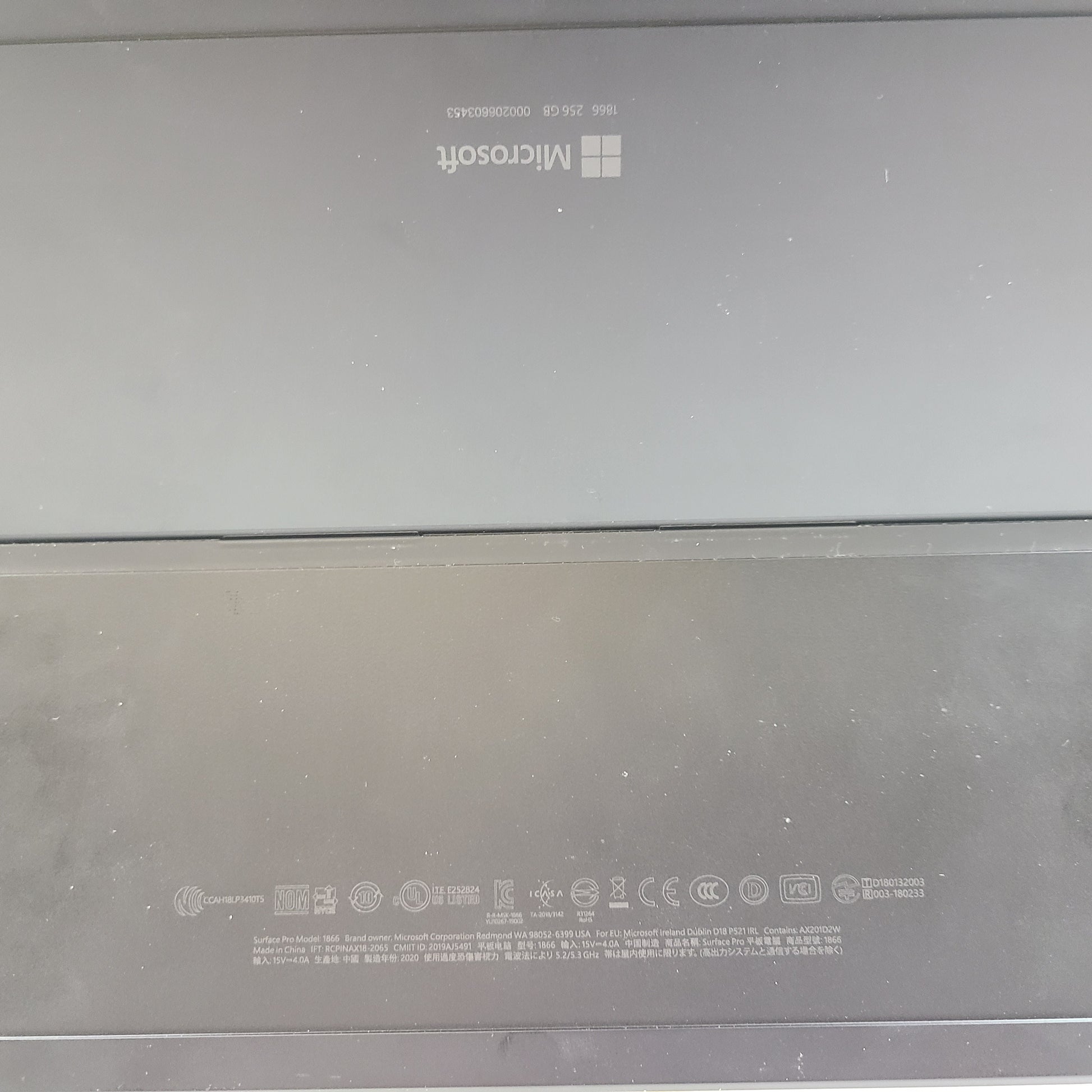 Microsoft Surface Pro 7 in black with Intel Core i5 performance and pen with 25-point touch support.