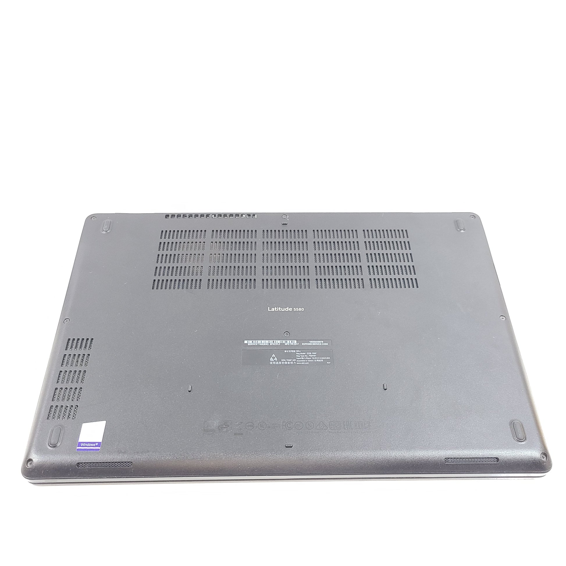 Dell Latitude 5580 business laptop with Intel Core i7 processor and 8GB RAM in black.