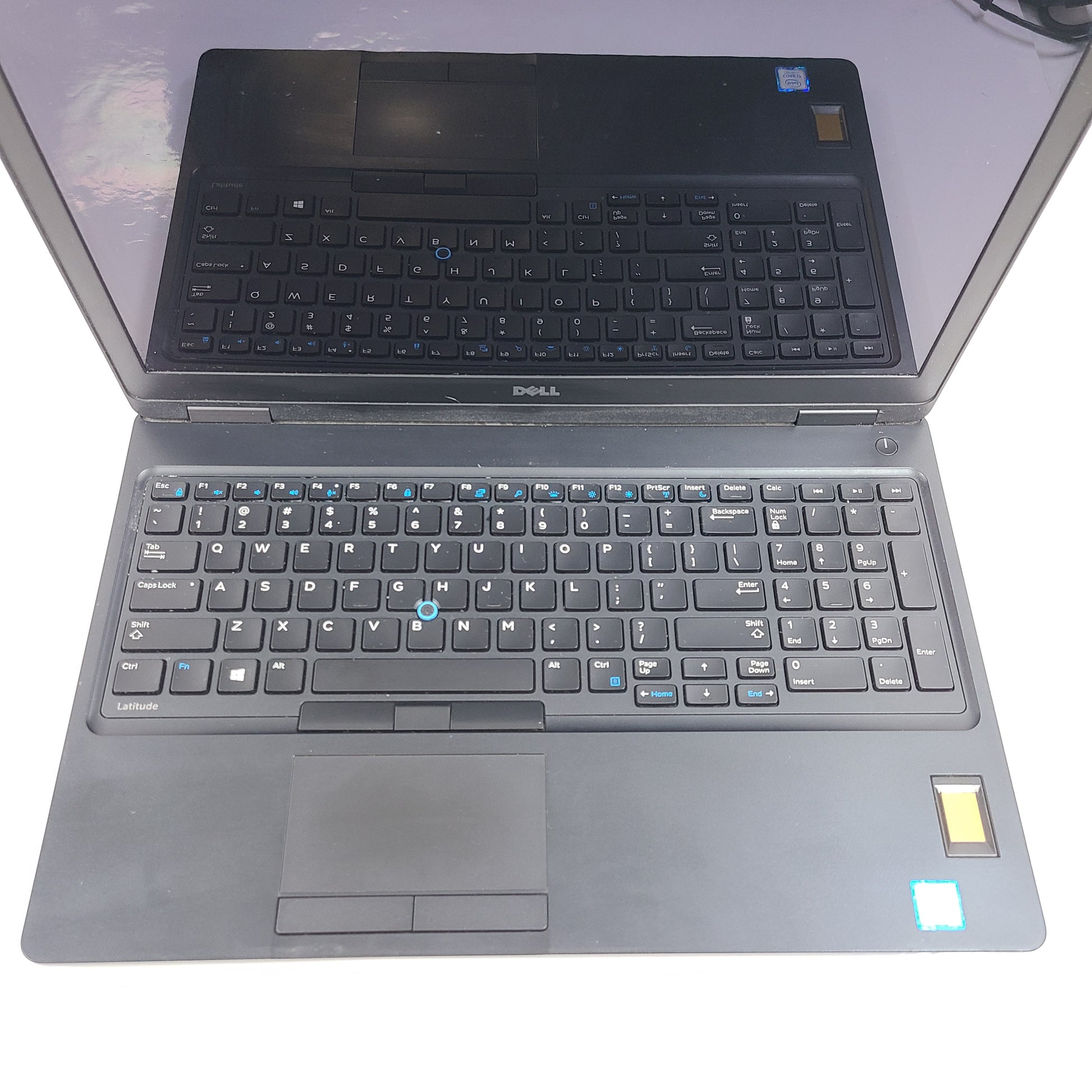 Dell Latitude 5580 business laptop with Intel Core i7 processor and 8GB RAM in black.