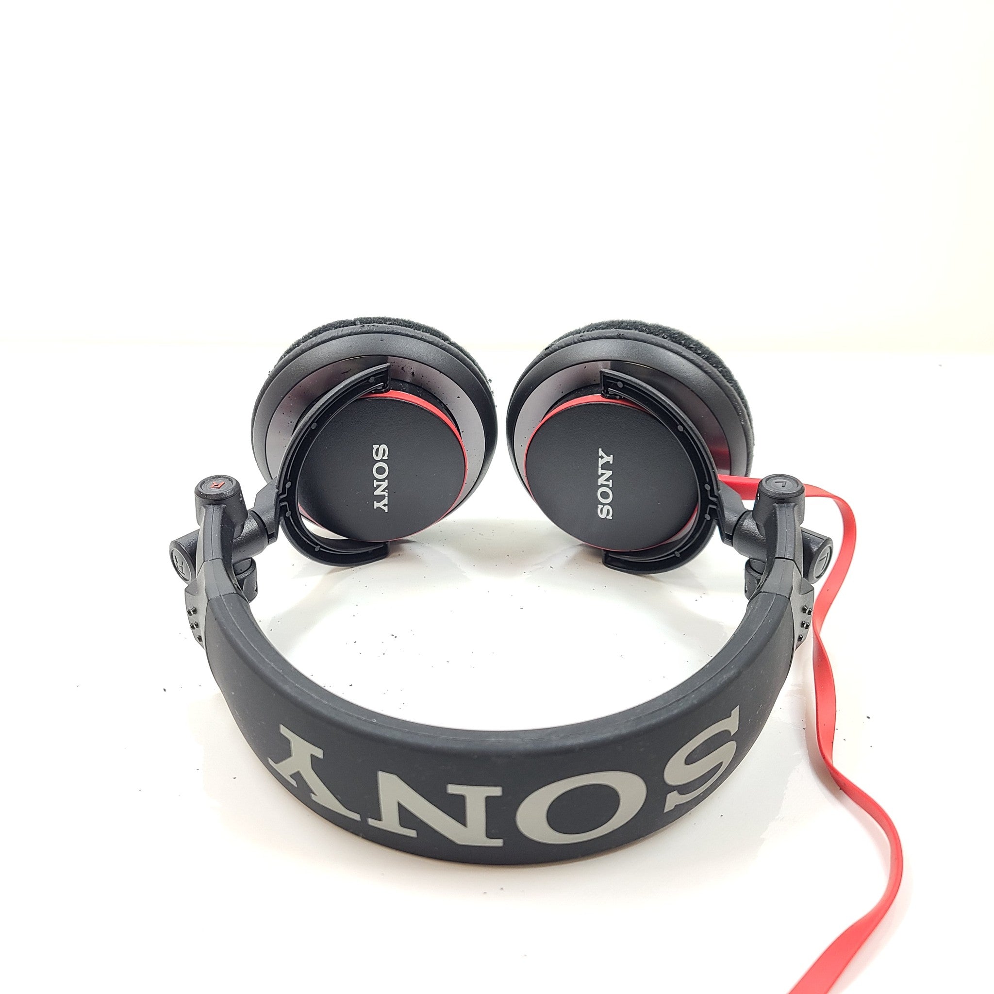 Sony MDR-V55 On-Ear Headphones - Red/Black READ Earpads