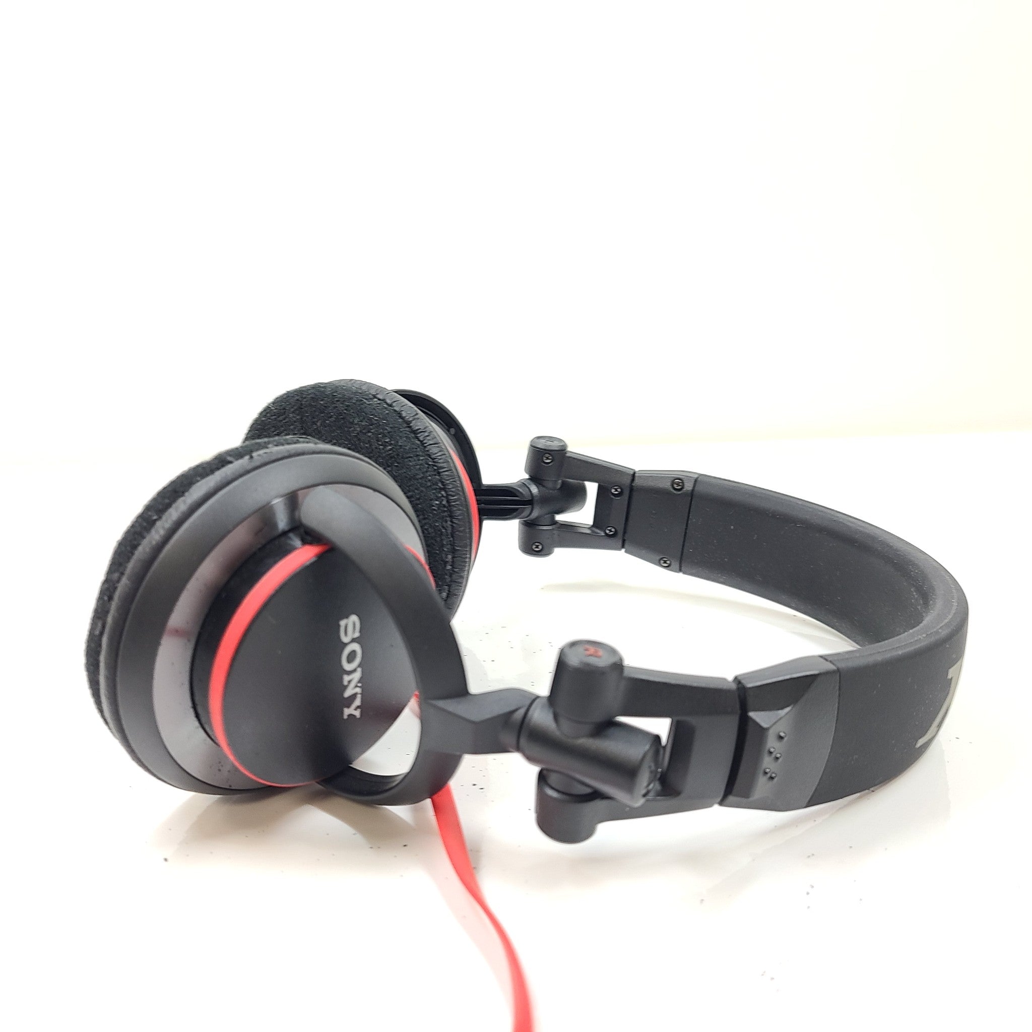 Sony MDR-V55 On-Ear Headphones - Red/Black READ Earpads