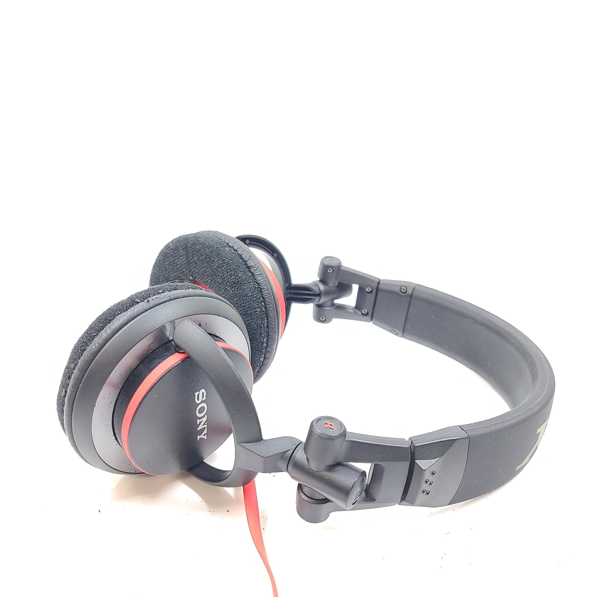 Sony MDR-V55 On-Ear Headphones - Red/Black READ Earpads