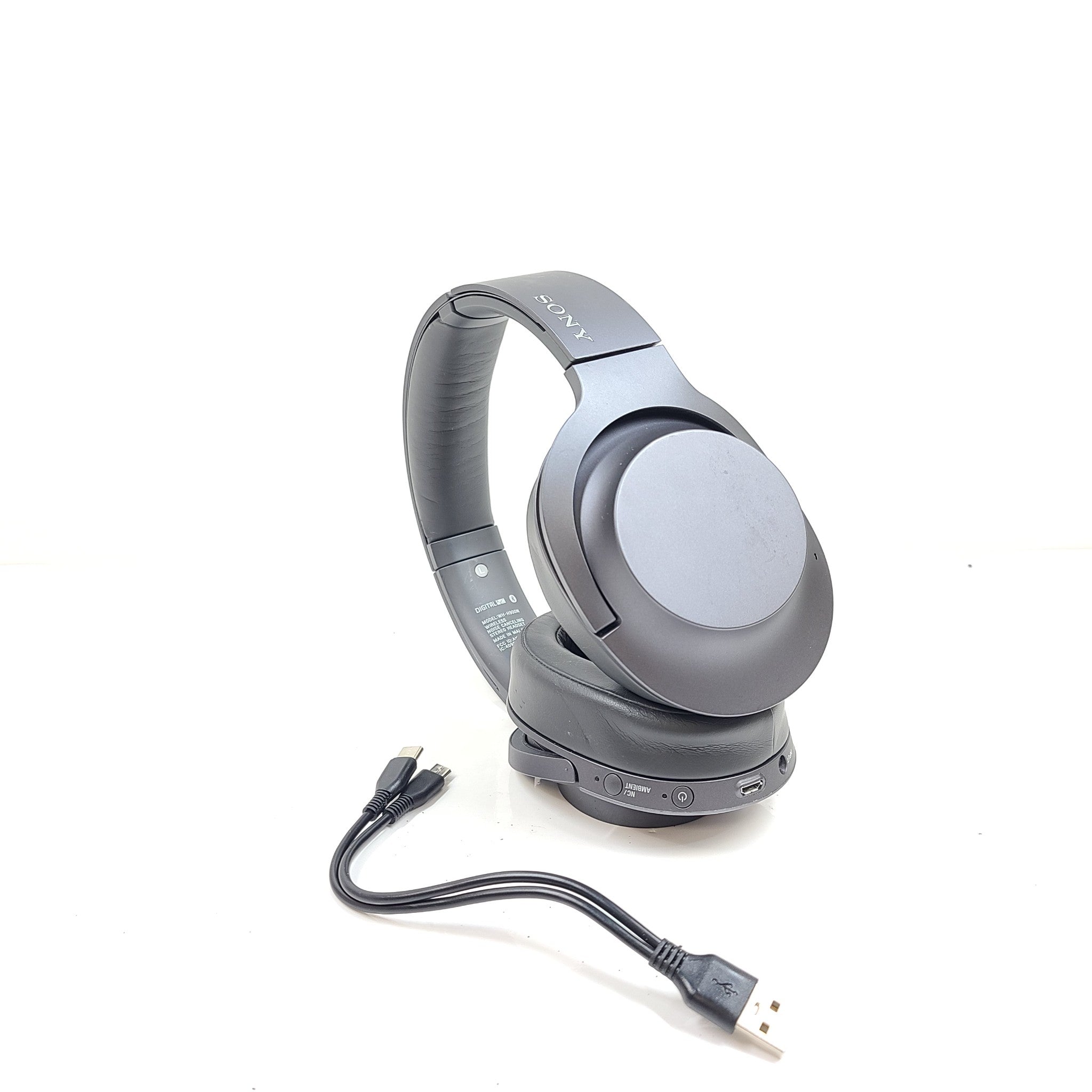 Sony WH-H900N h.ear on 2 Bluetooth Wireless NC Headphones Gray READ EARBUDS