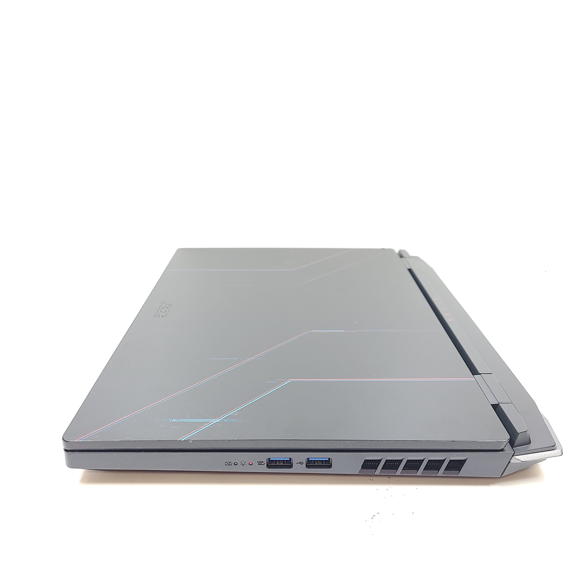 Black Acer Nitro 5 gaming laptop with 8GB RAM and Intel Core i5 12th Gen.