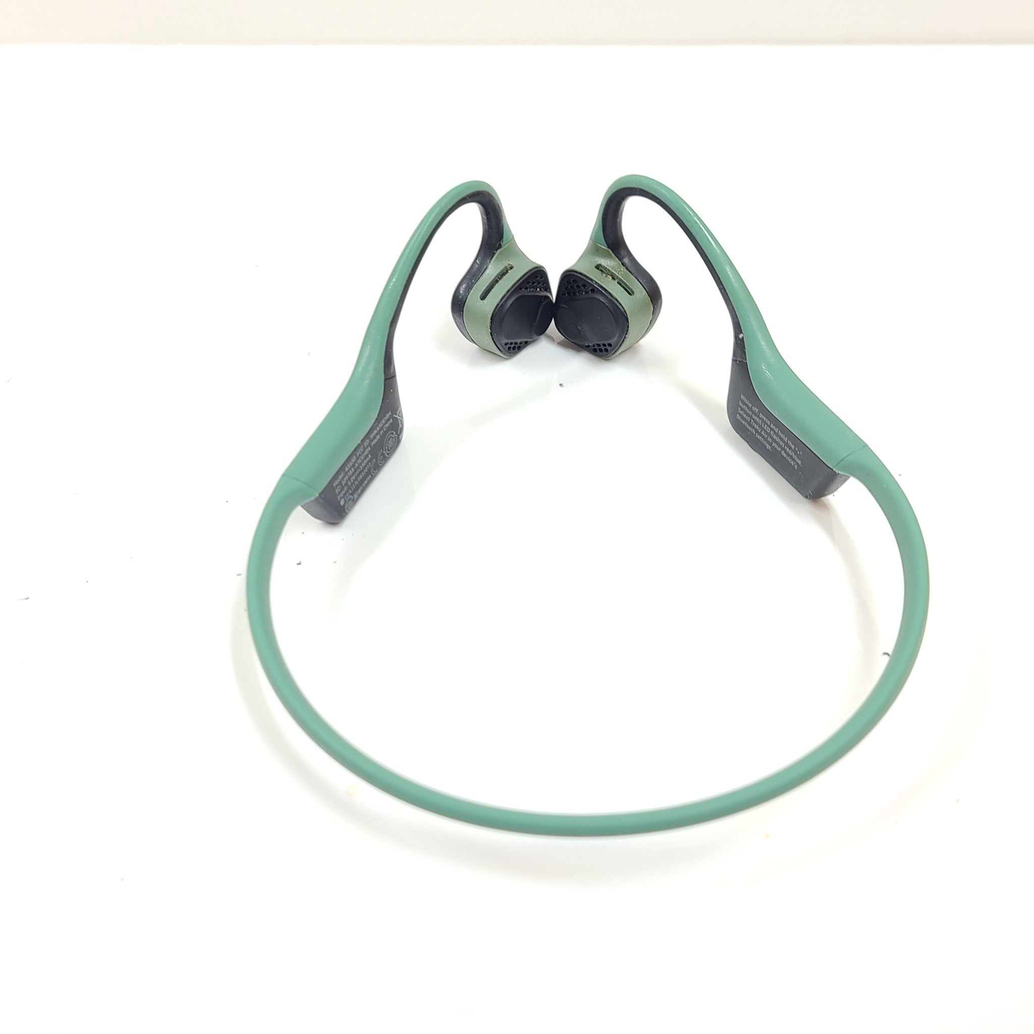 AfterShokz AS650 Wireless Air Open Ear Bone Conduction Headphones - Black/Green